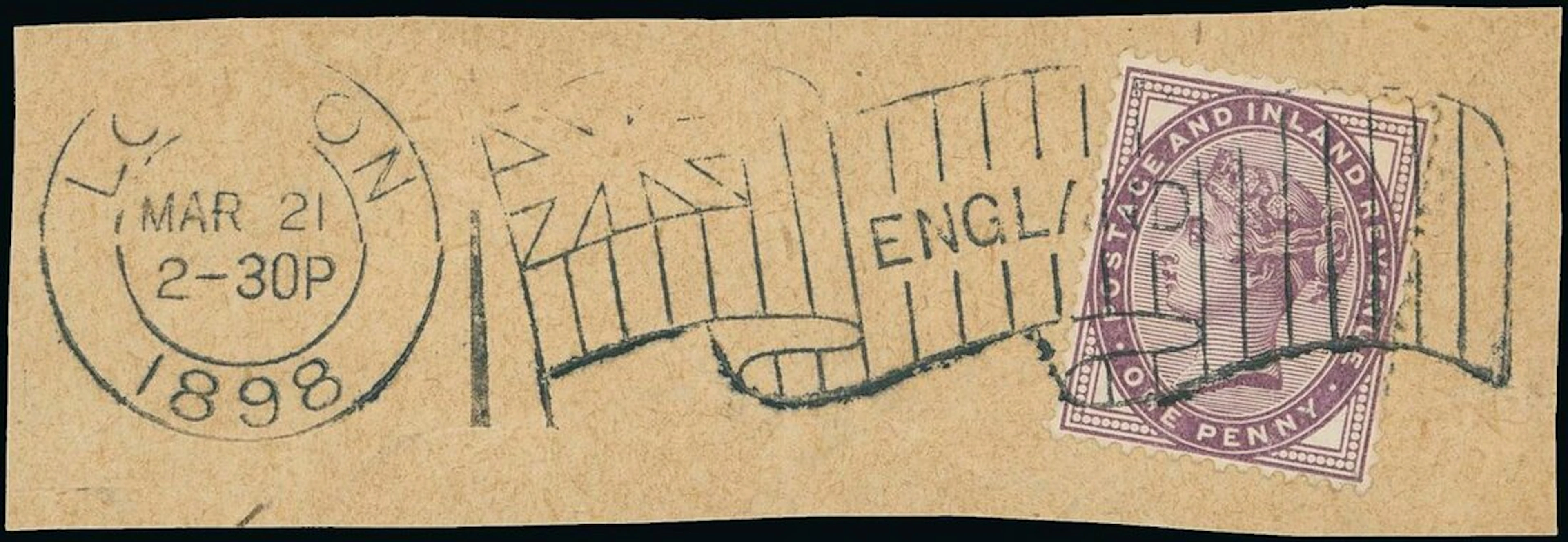 Great Britain Experimental Postmarks Imperial Mail Marking 1898 (21