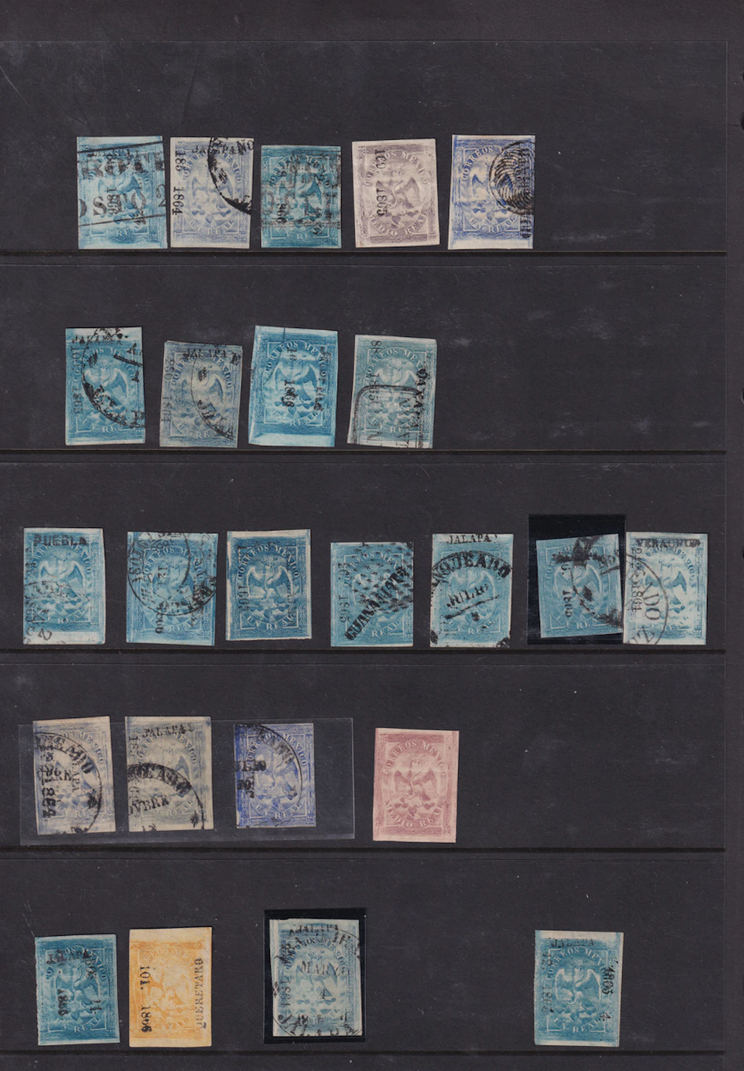 Mexico 1856-1861 "Hidalgos" Issues