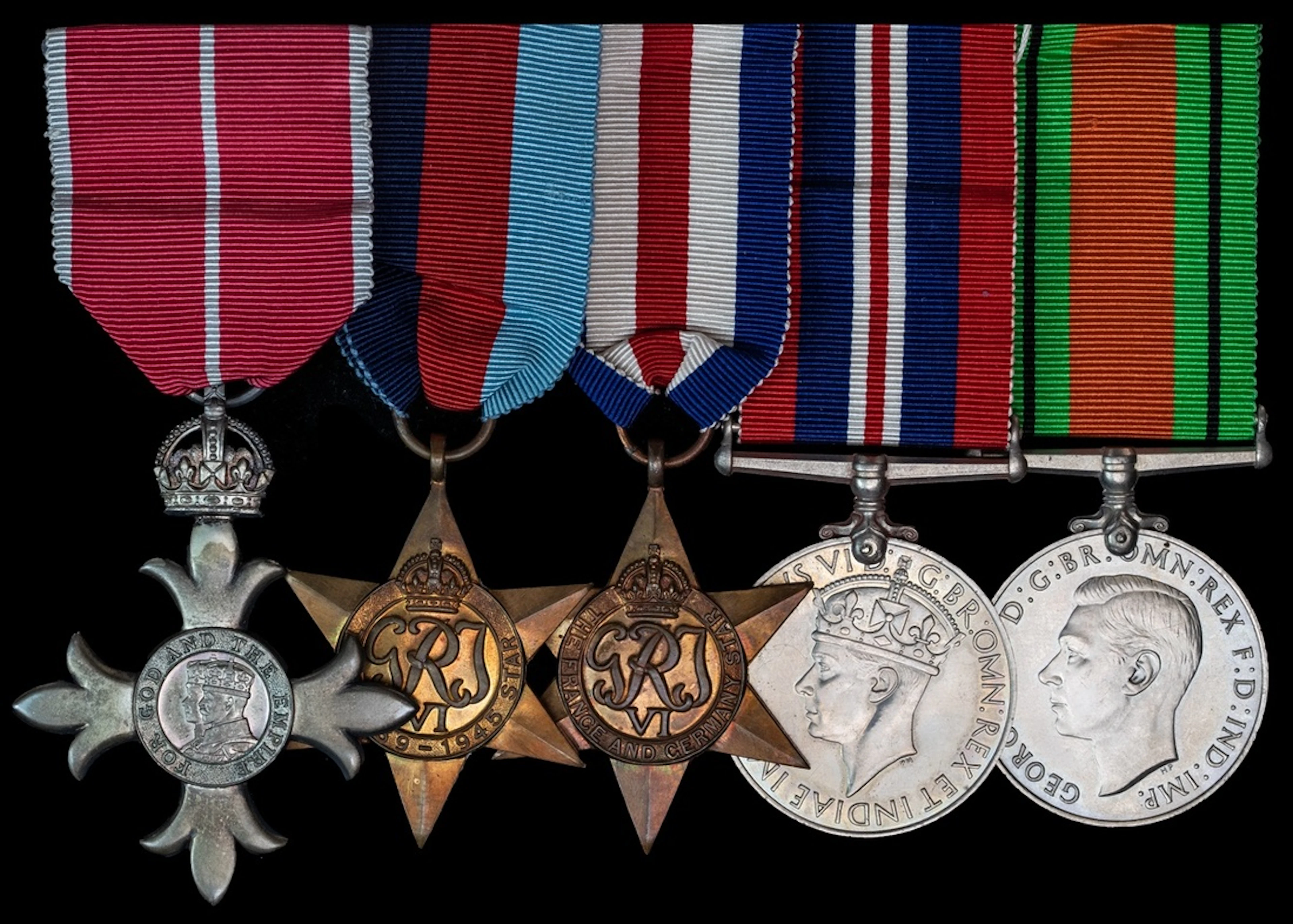 A Second World War M.B.E. group of five awarded to Major H. Purslow