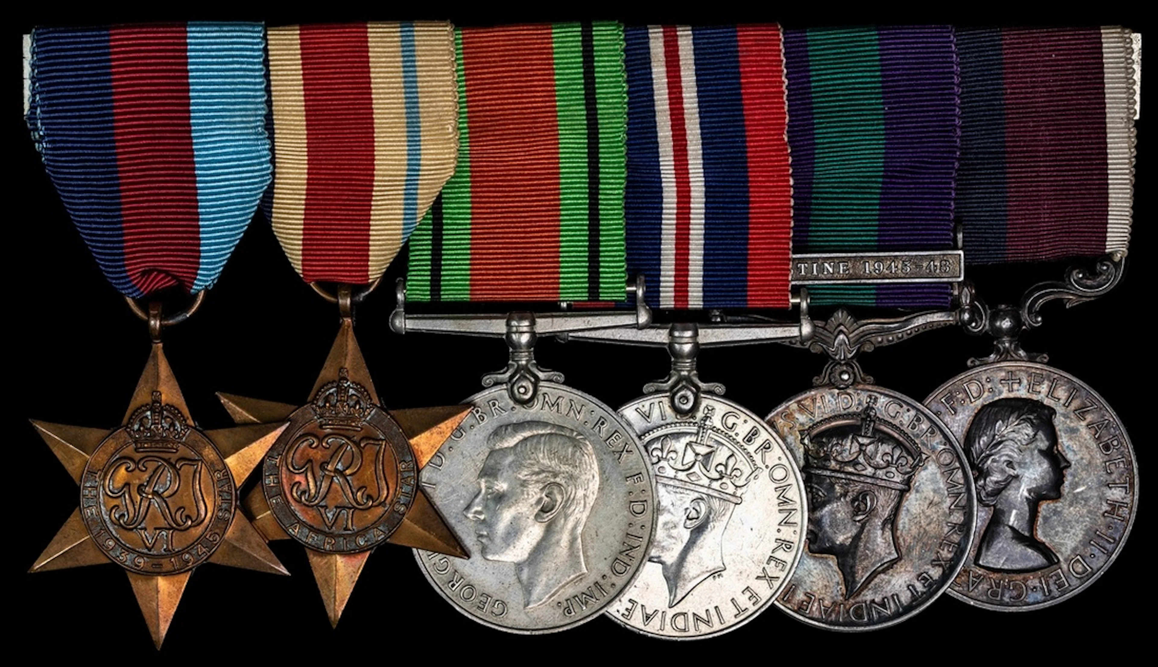 Six: Chief Technician G. A. Harvey, Royal Air Force 1939-1945 Star;