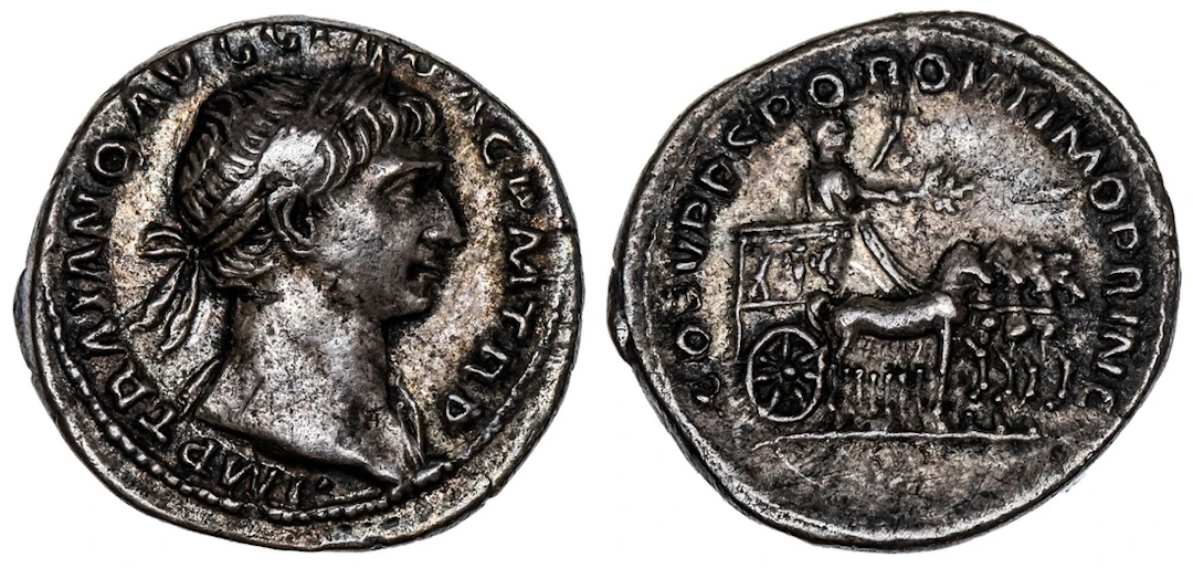Roman Empire, Trajan (AD 98-117), AR Denarius, struck 103-111, IMP