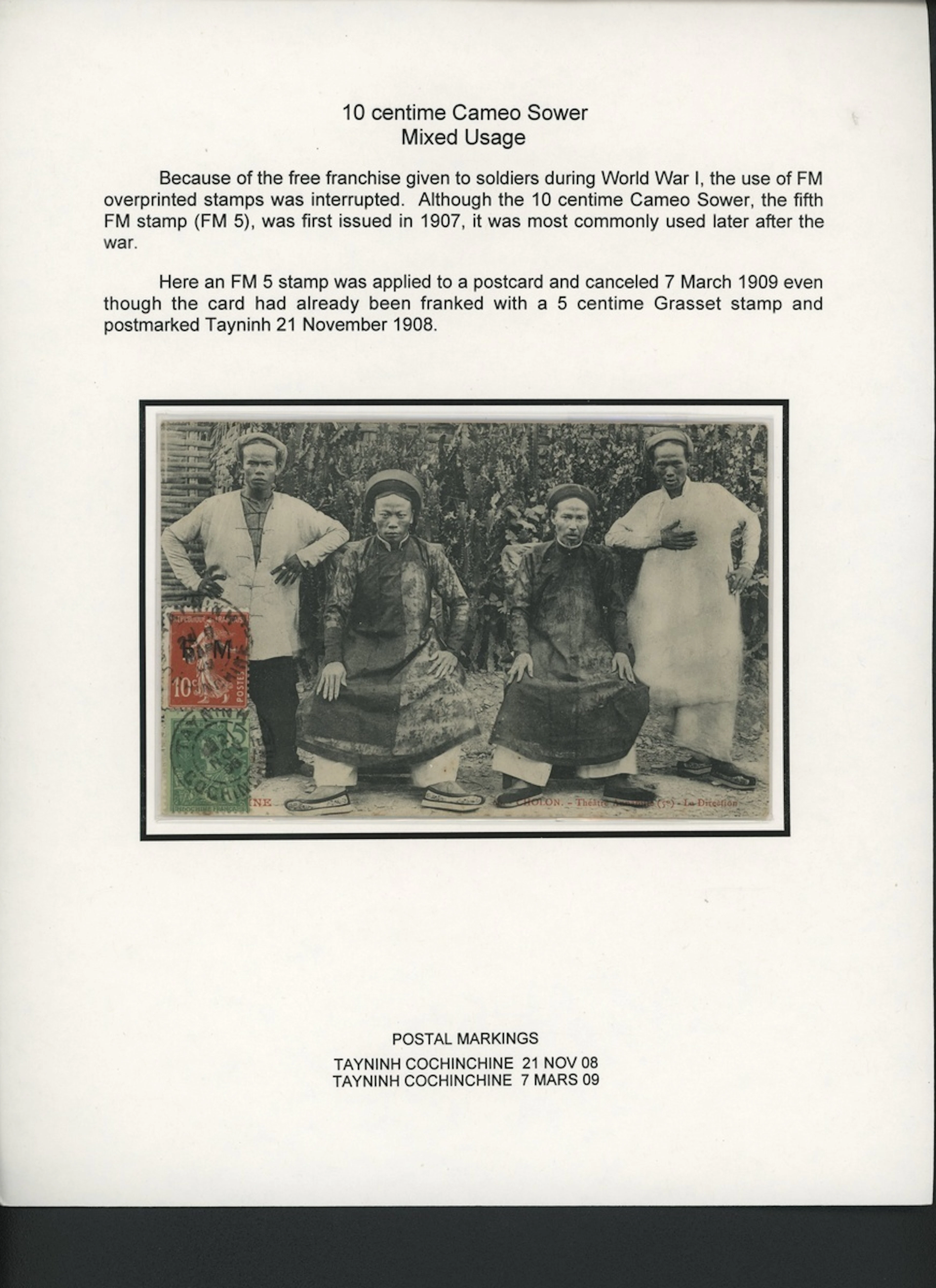 Indo-China French Indo-Chinese Post Office Military Mail