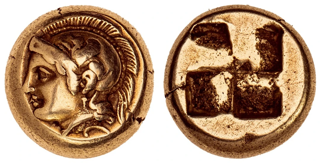 Ionia, Phokaia (c. 478-387 BC), EL Hekte, head of Athena left, wearing