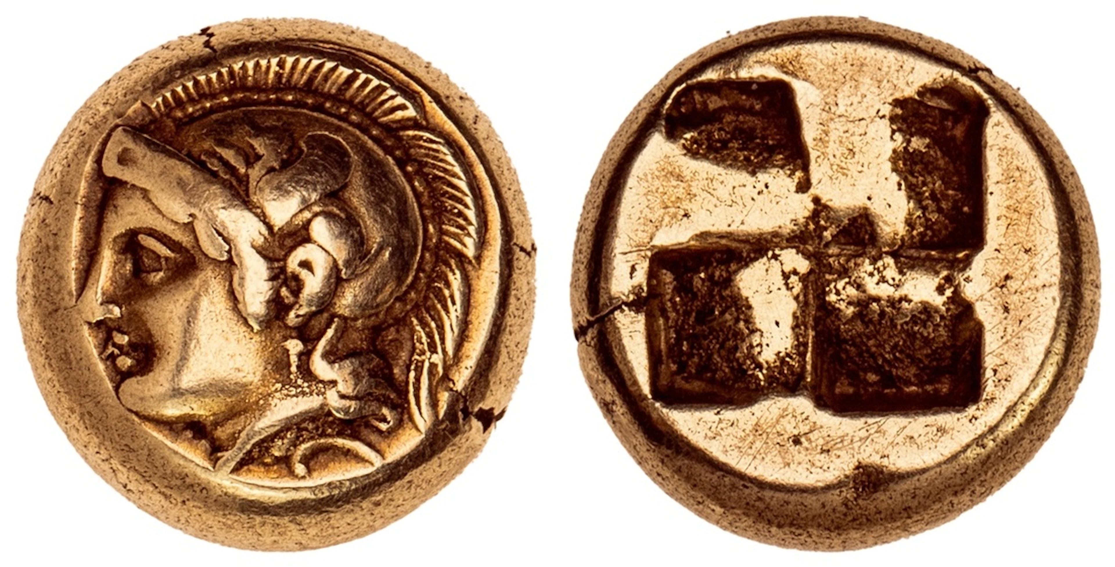 Ionia, Phokaia (c. 478-387 BC), EL Hekte, head of Athena left, wearing
