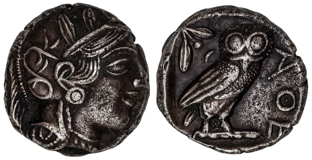 Attica, Athens, AR Tetradrachm, struck 440-404 BC, head of Athena