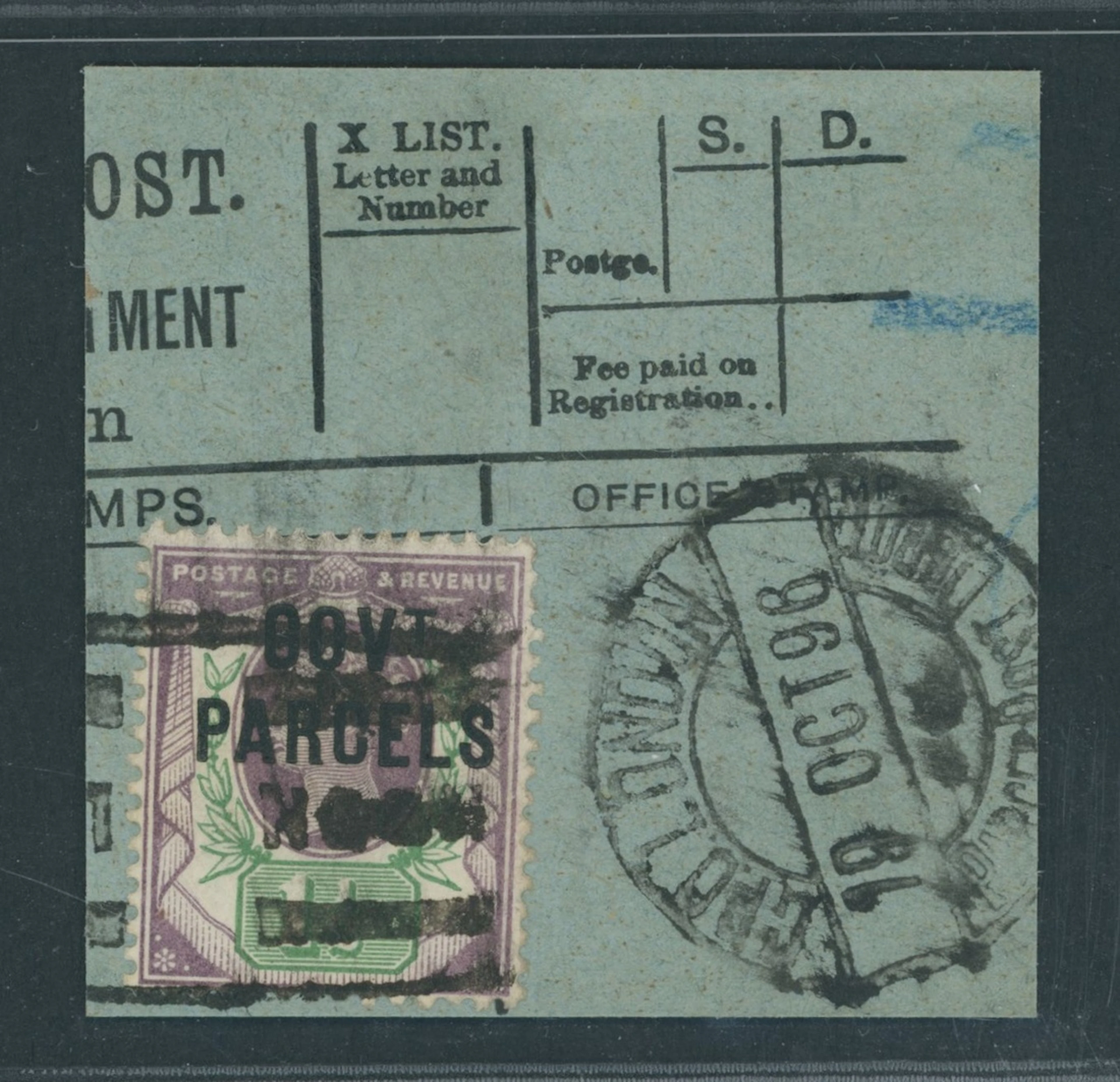 Great Britain Officials Government Parcels 1887-1900 1½d. dull purple