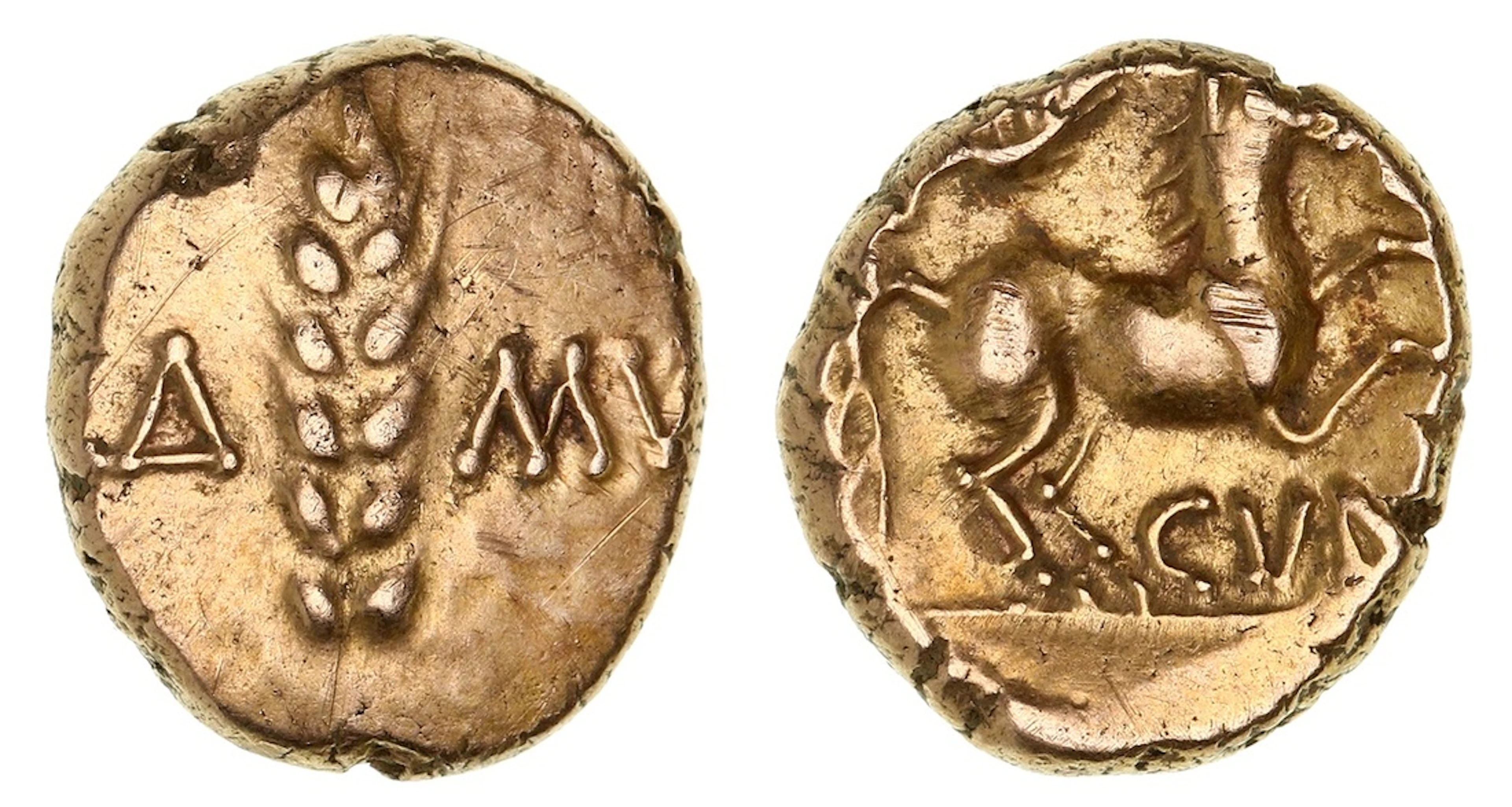 Iron Age Britain, Catuvellauni, Cunobelin (AD 9-40), AV Stater, 'Wild