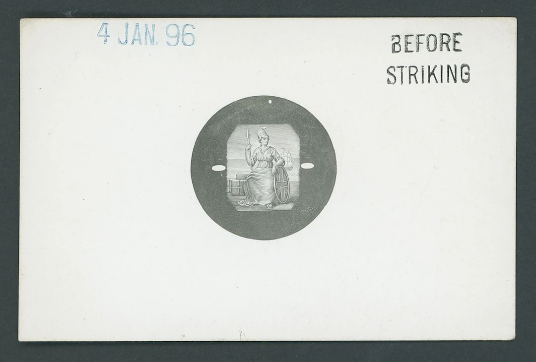 Trinidad 1896-1900 ½d. to 1/- vignette with circular uncleared surround
