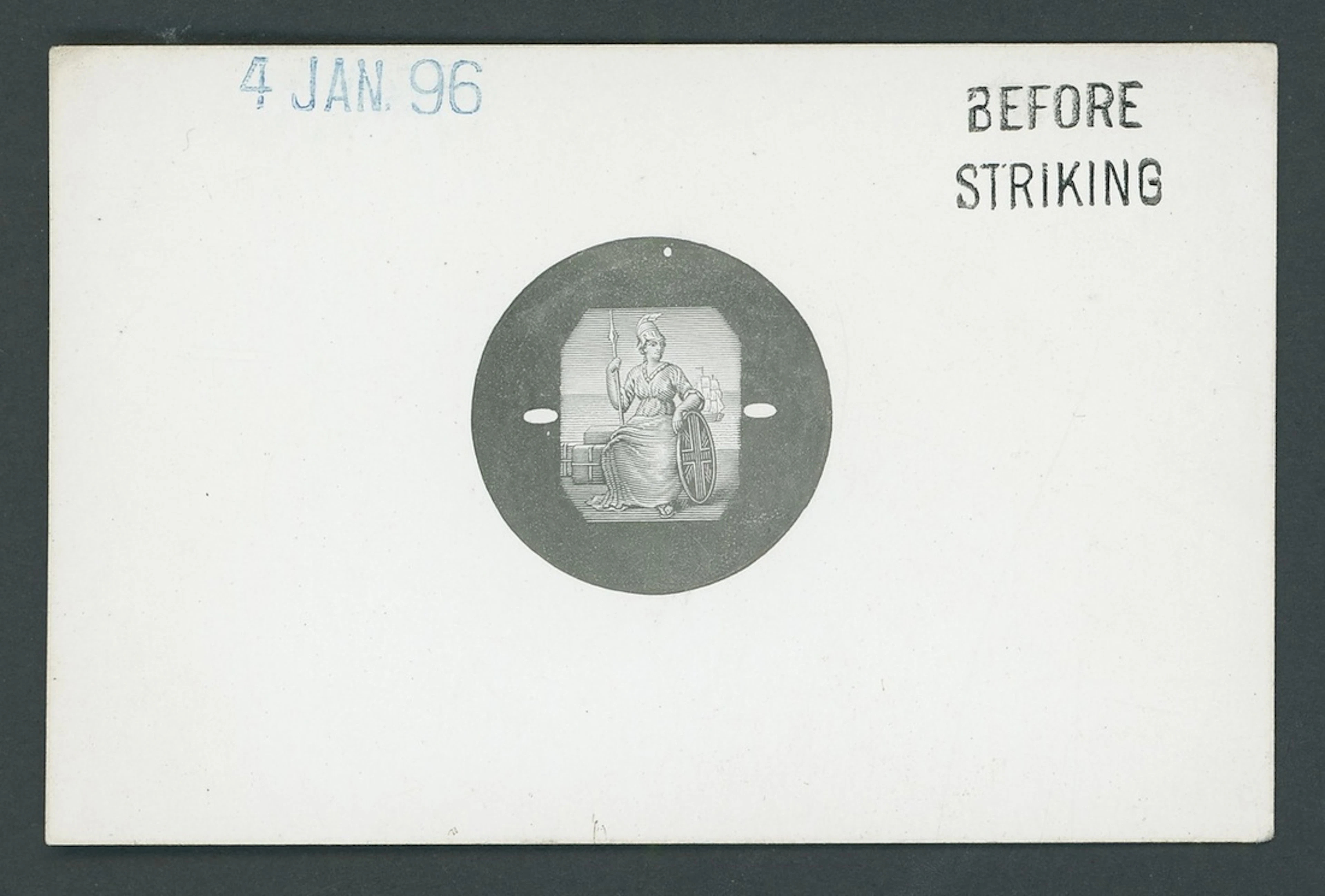 Trinidad 1896-1900 ½d. to 1/- vignette with circular uncleared surround
