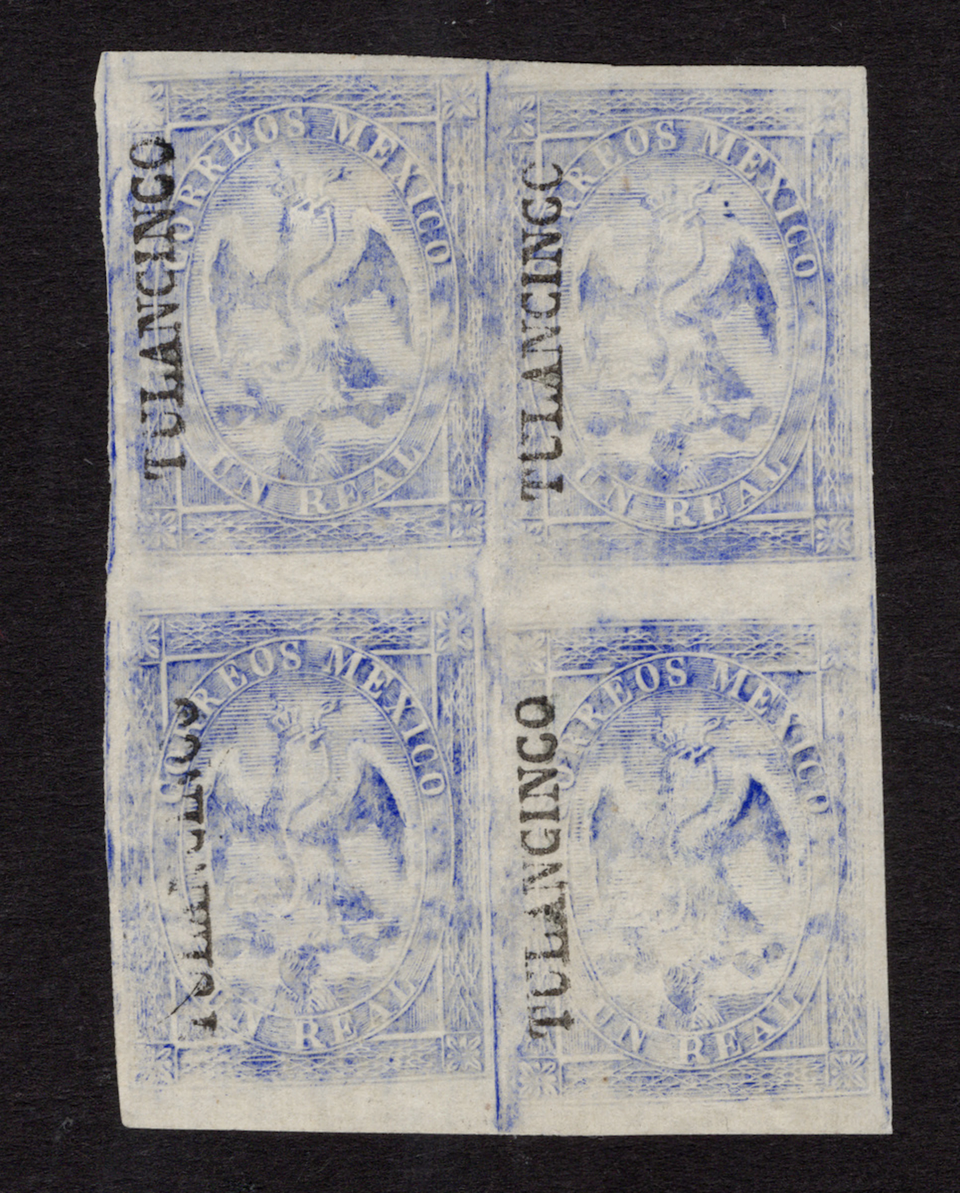 1856-1883 Classic Period 1864, ½r. brown, 1r. blue, 2r. orange, 4r.