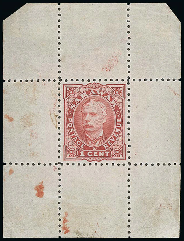 Sarawak 1895 Perkins Bacon Issue 1c. Perforated Proofs The following
