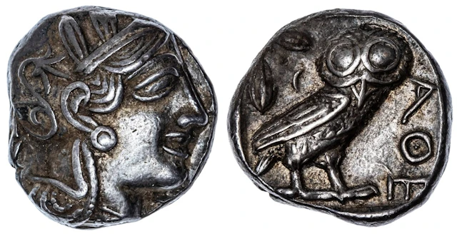 Pedigreed to 1981 | Attica, Athens, AR Tetradrachm, struck 440-404