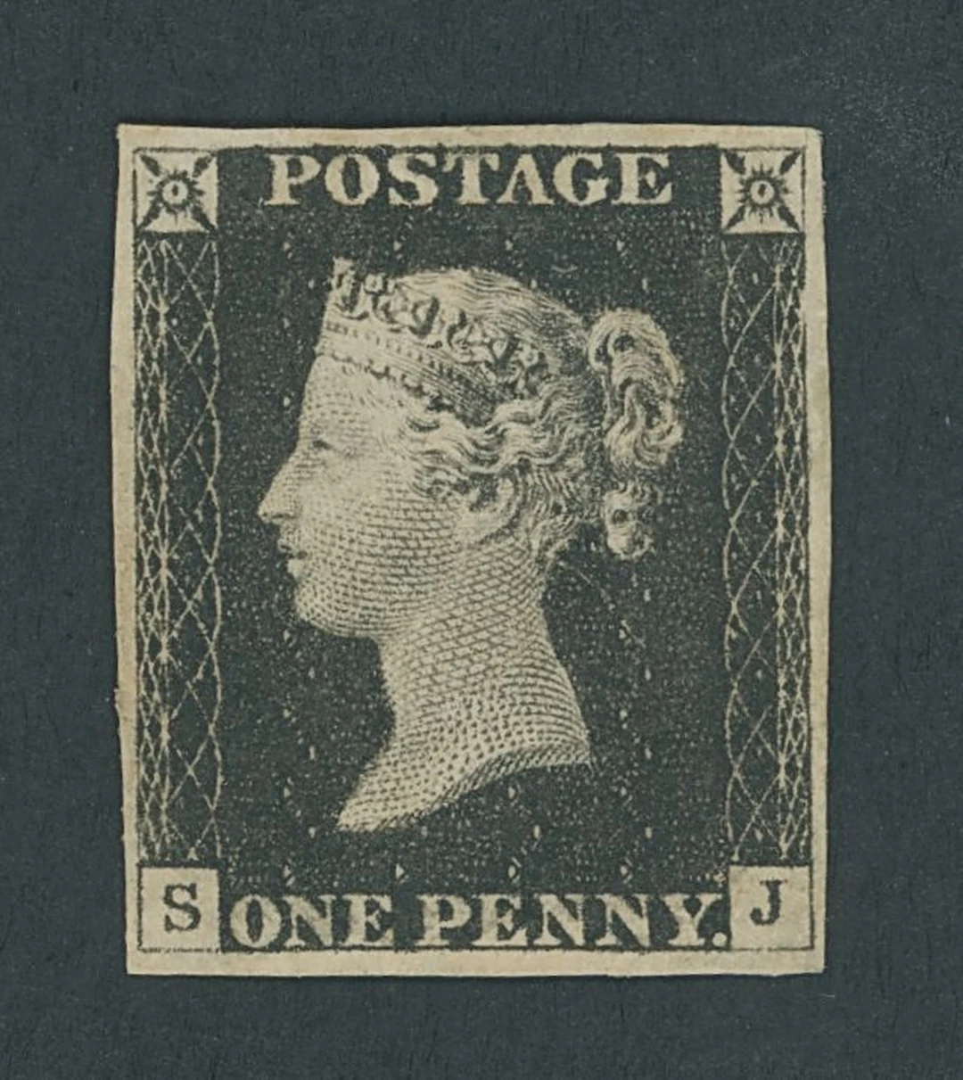 Great Britain 1840 One Penny Black Plate 2 SJ, good, balanced margins