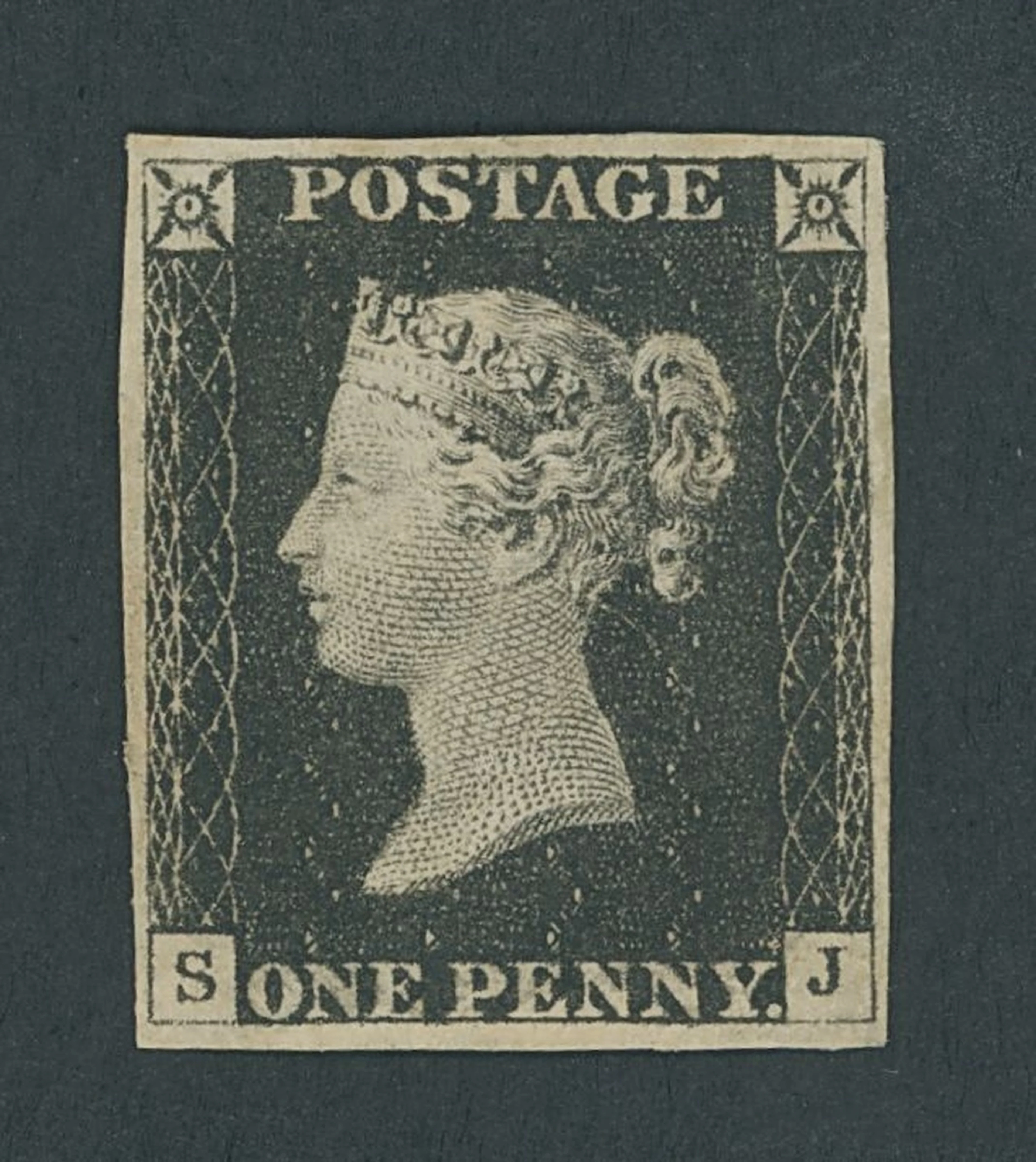 Great Britain 1840 One Penny Black Plate 2 SJ, good, balanced margins