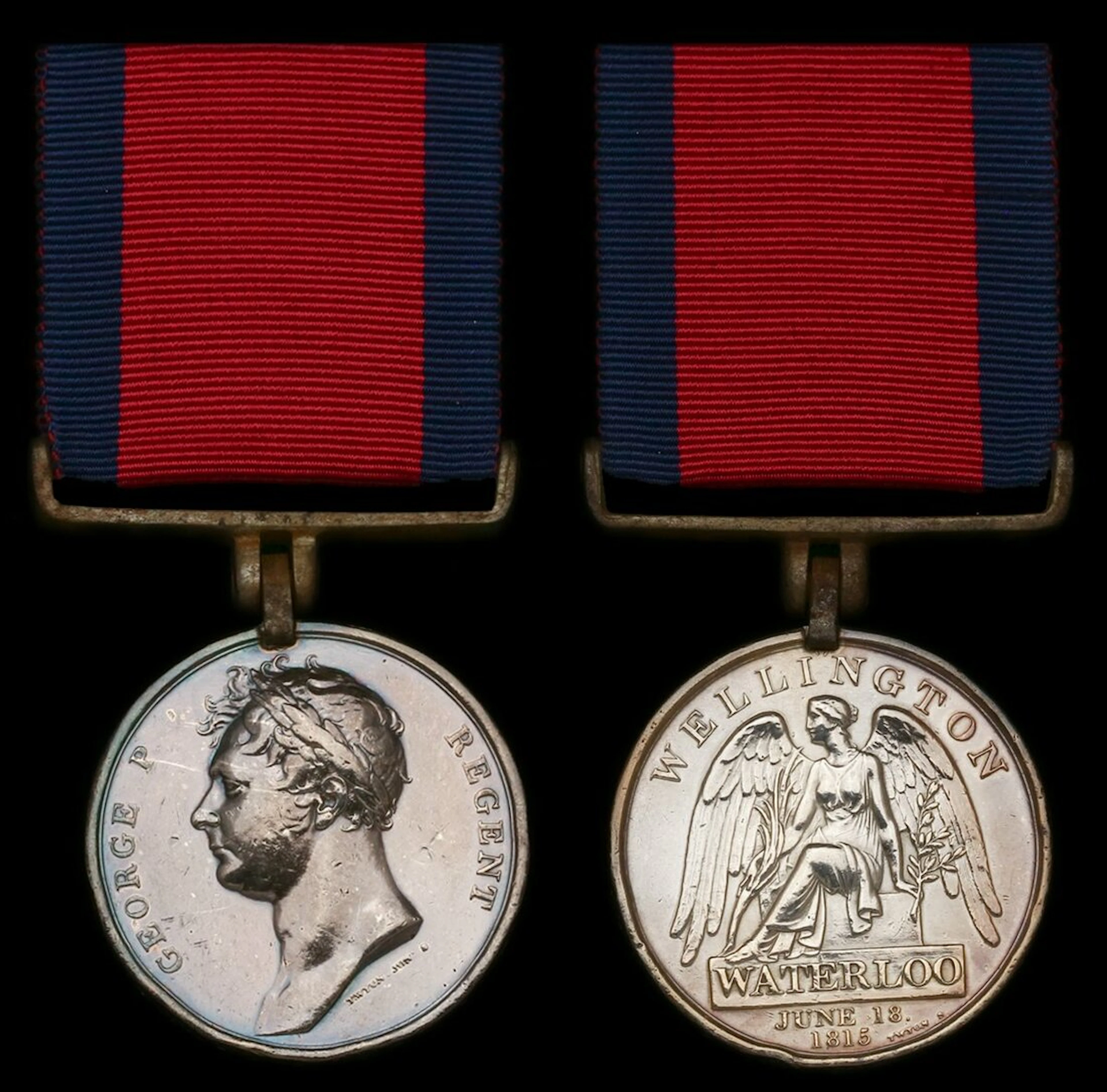 The Waterloo Medal awarded to Trooper J. Wheeler, 13th Light Dragoons