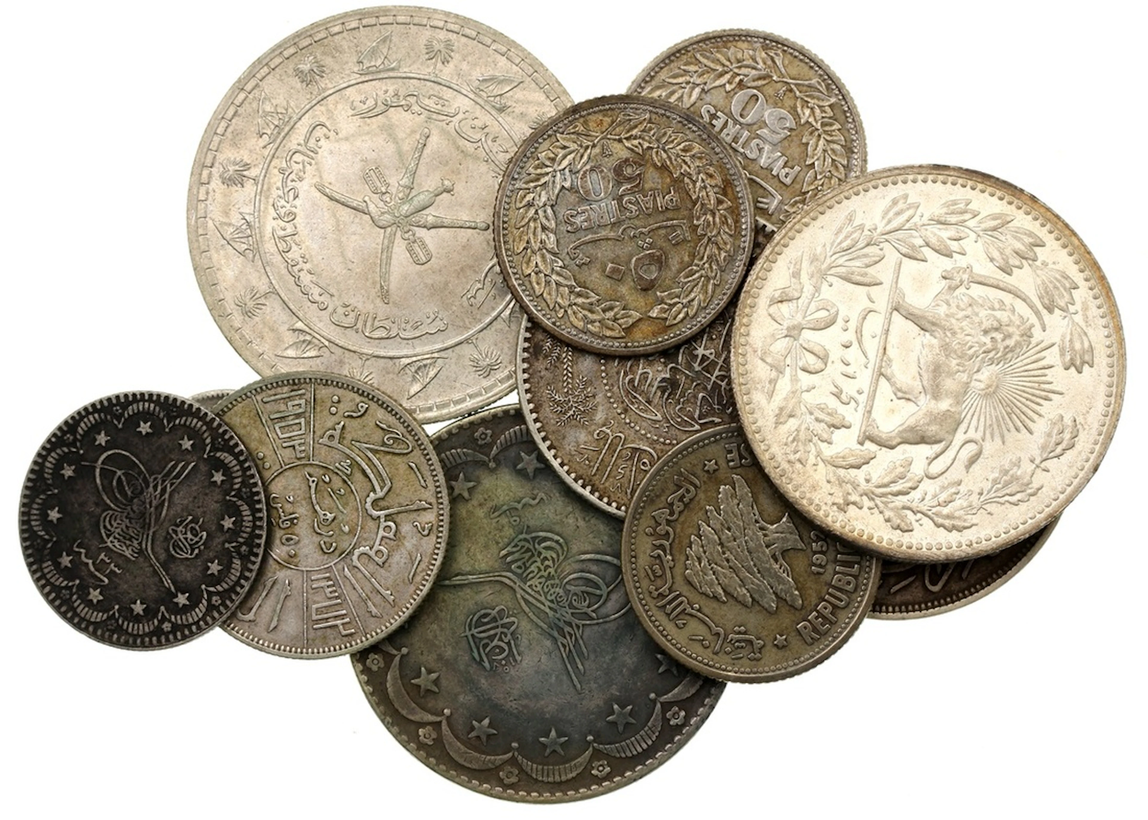 Middle East Coins, a group of 11x, including