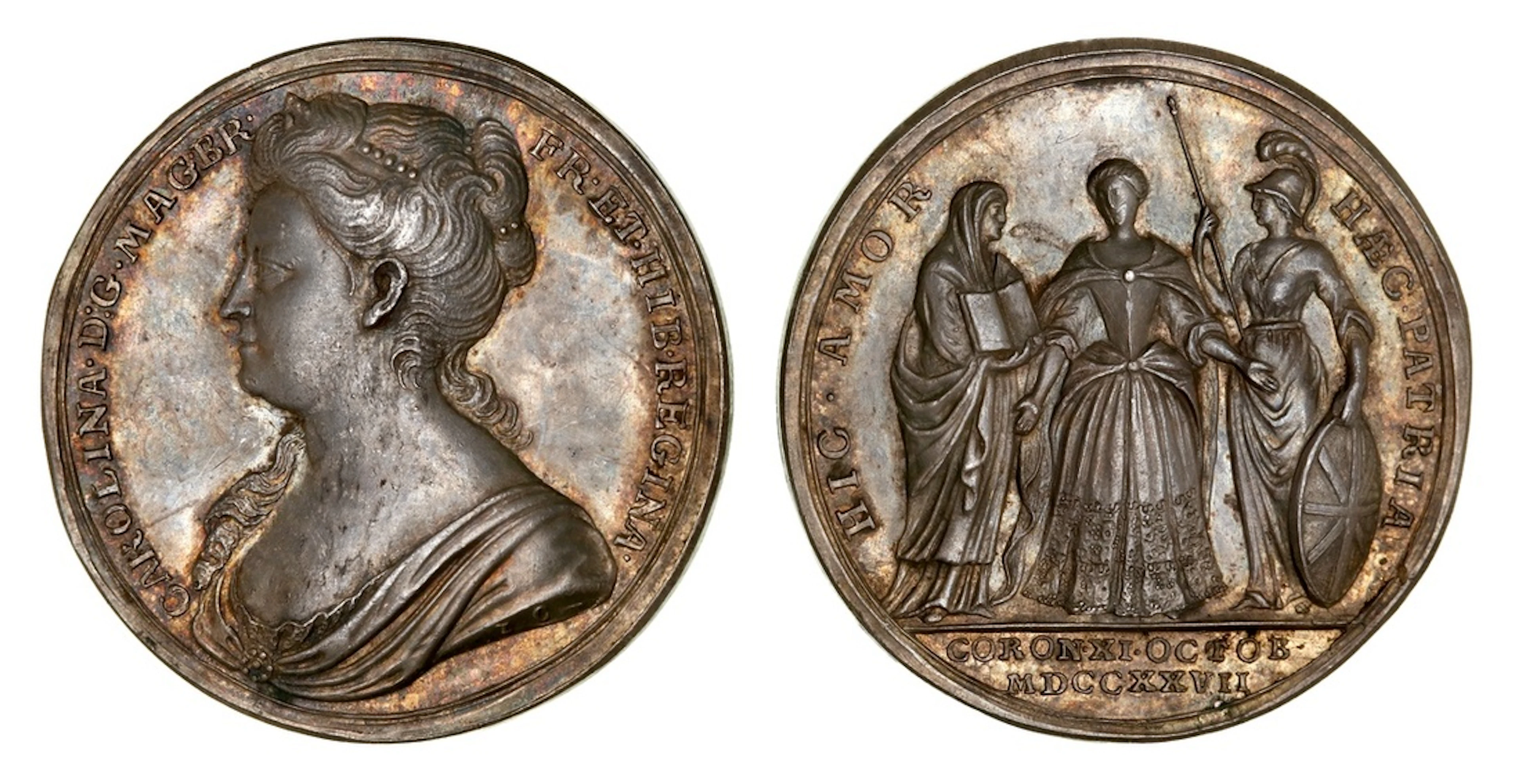 NGC MS62 | Coronation of Caroline, Official AR Medal, 1727, by John