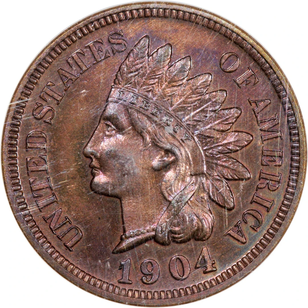 United States, [PCGS PR63RB] bronze 1 cent, 1904