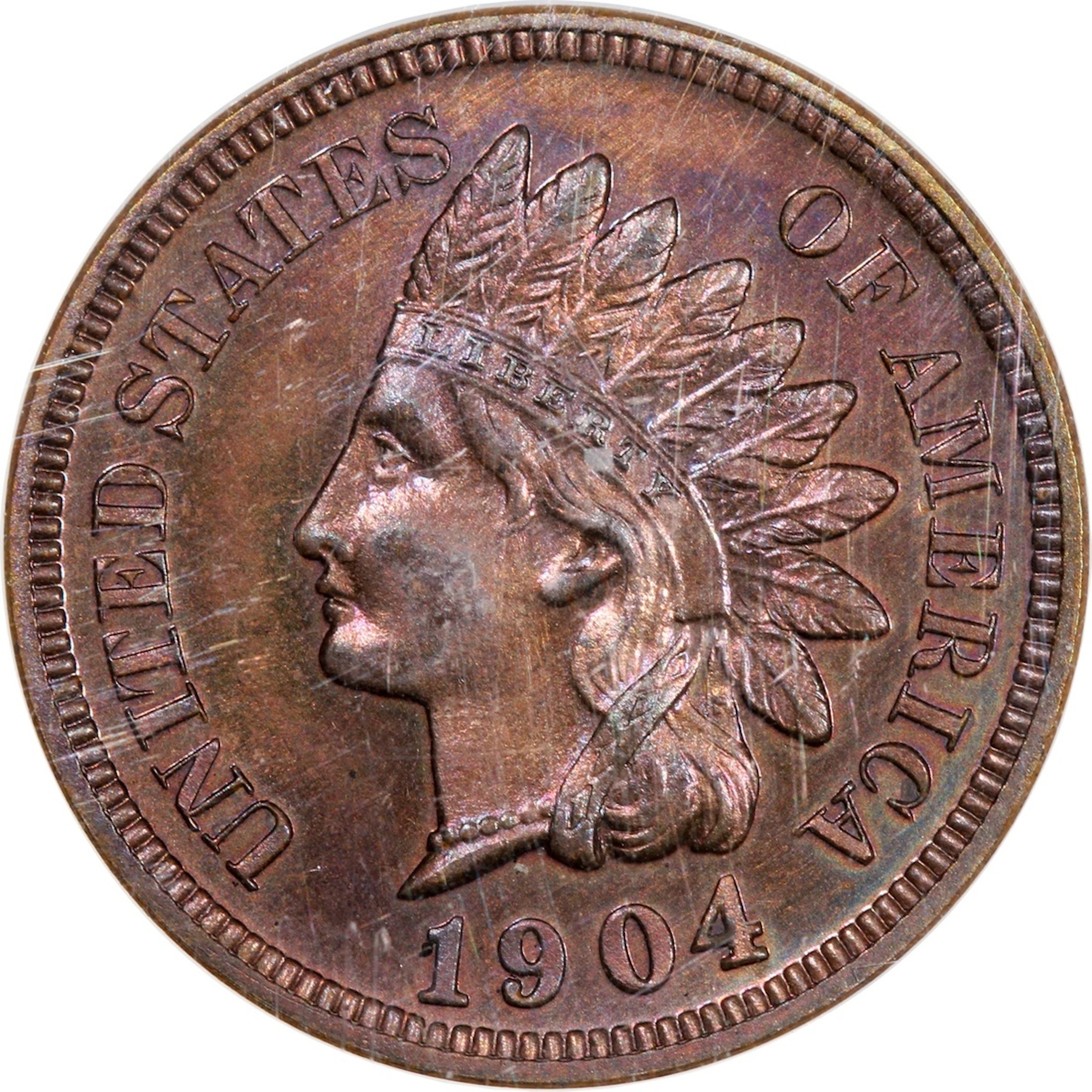 United States, [PCGS PR63RB] bronze 1 cent, 1904
