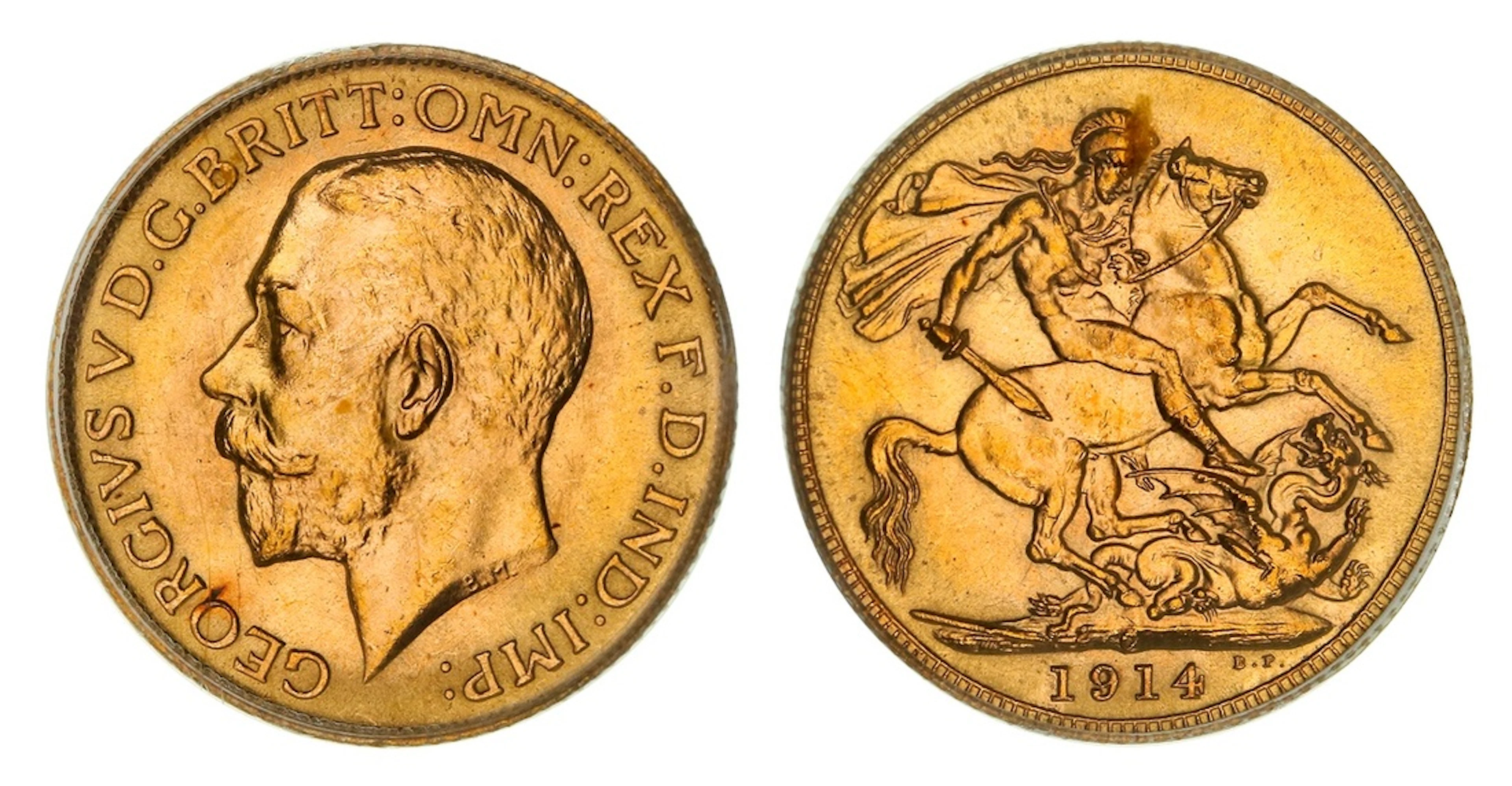 PCGS MS65 | Canada, George V (1910-1936), Sovereign, 1914-C, Ottawa