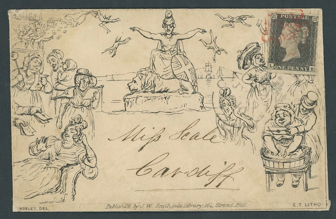 Great Britain Mulready Caricatures and Illustrated Envelopes Southgate