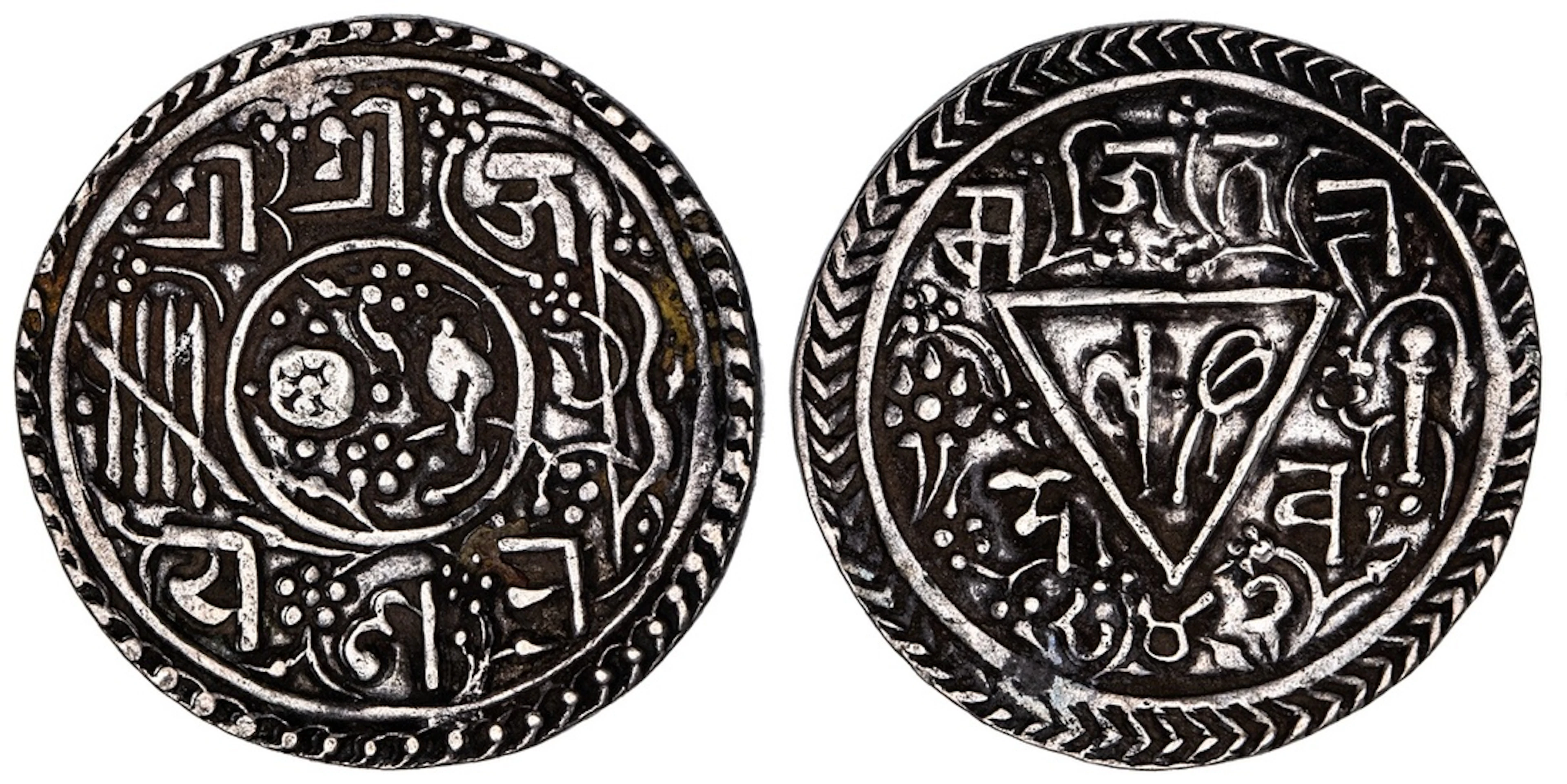 Nepal, Bhatgaon, Jaya Ranajit Malla (1722-1769), Mohar, NS 842, Obv.