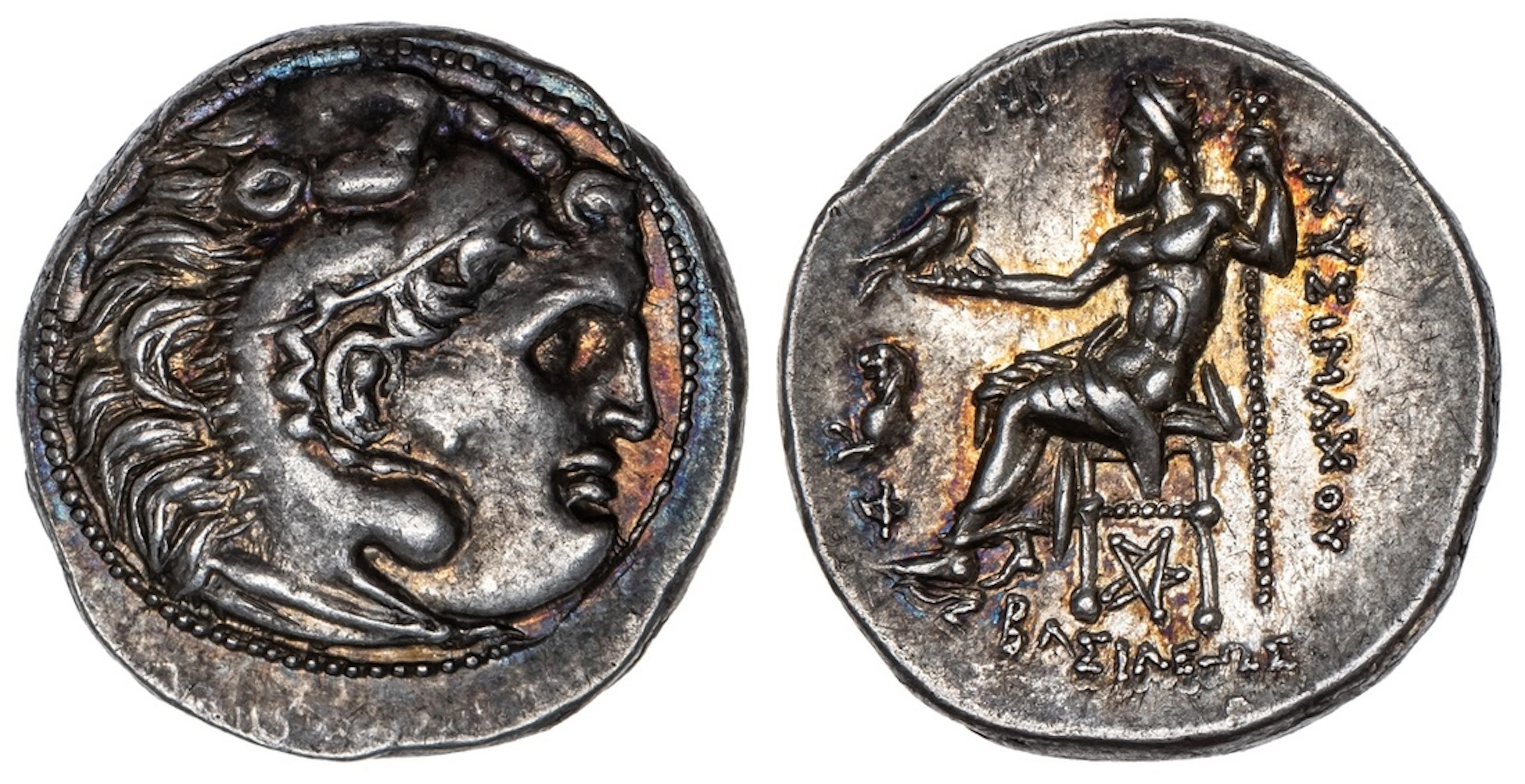 Kingdom of Thrace, Lysimachos (305-281 BC), AR Drachm, struck 301-297