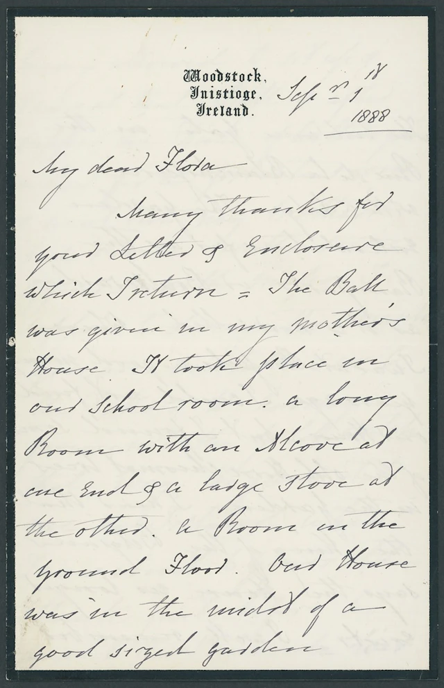 Great Britain The Waterloo Ball 1815 1888 Six sided letter written
