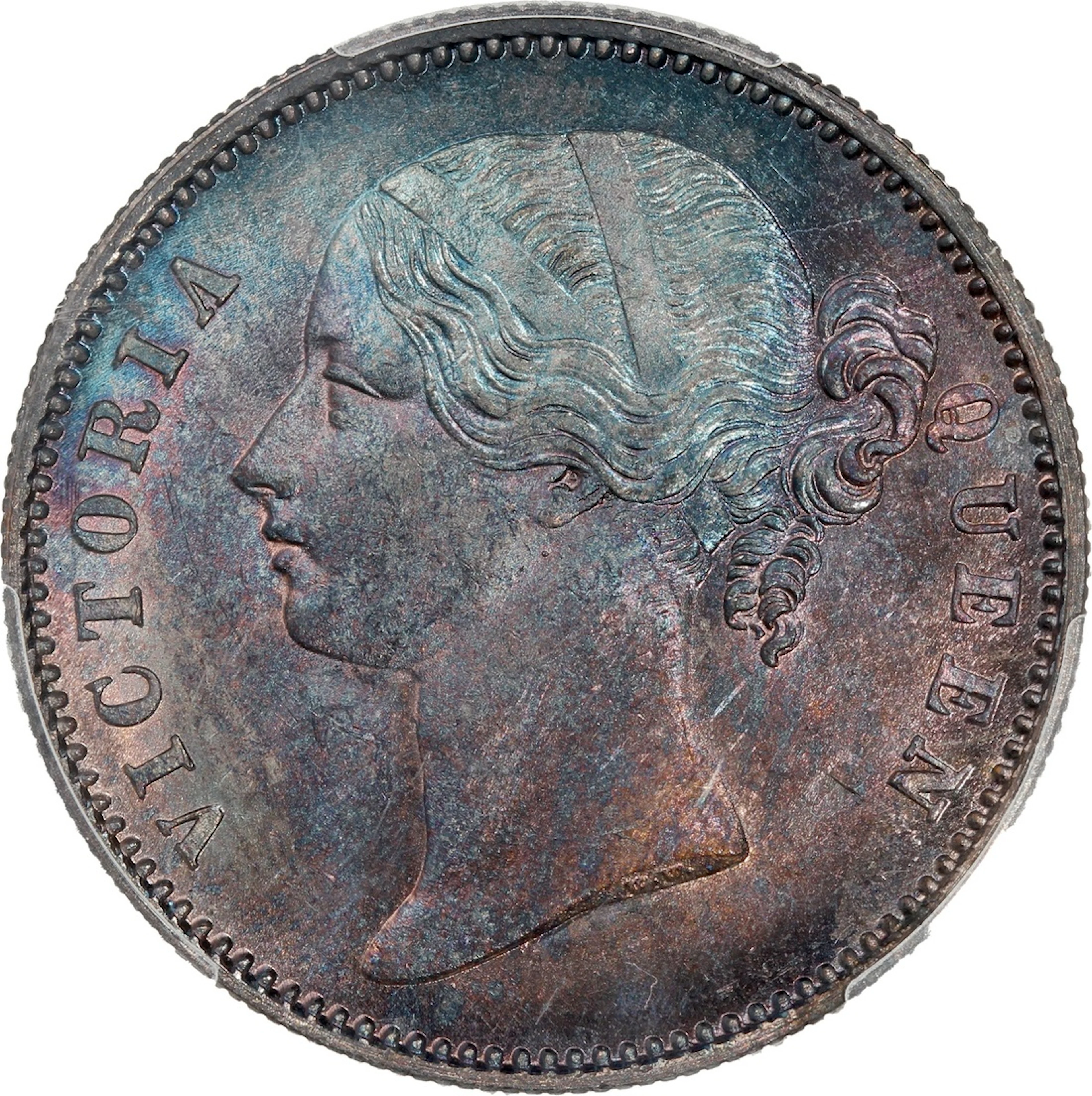 India, British East India Company, [PCGS UNC Detail] silver rupee