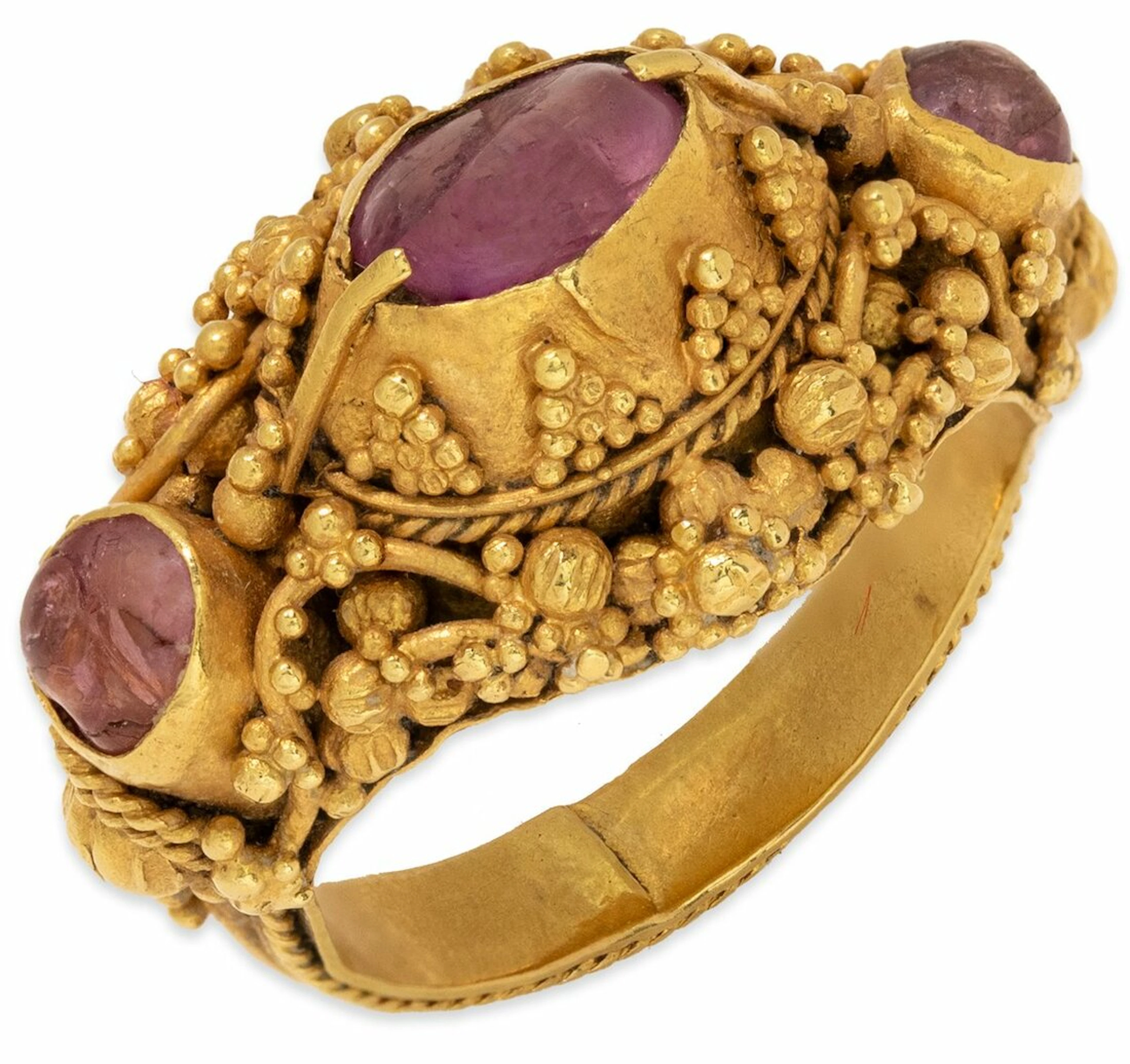 A LATE 19TH CENTURY BALINESE PRIEST'S RING