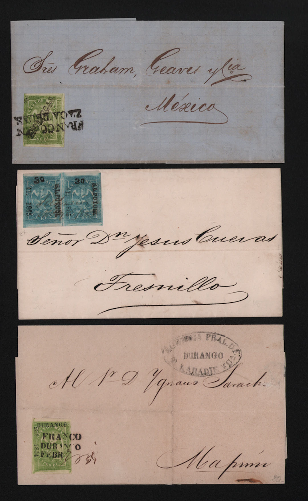 Mexico 1864 "Eagles" Issue
