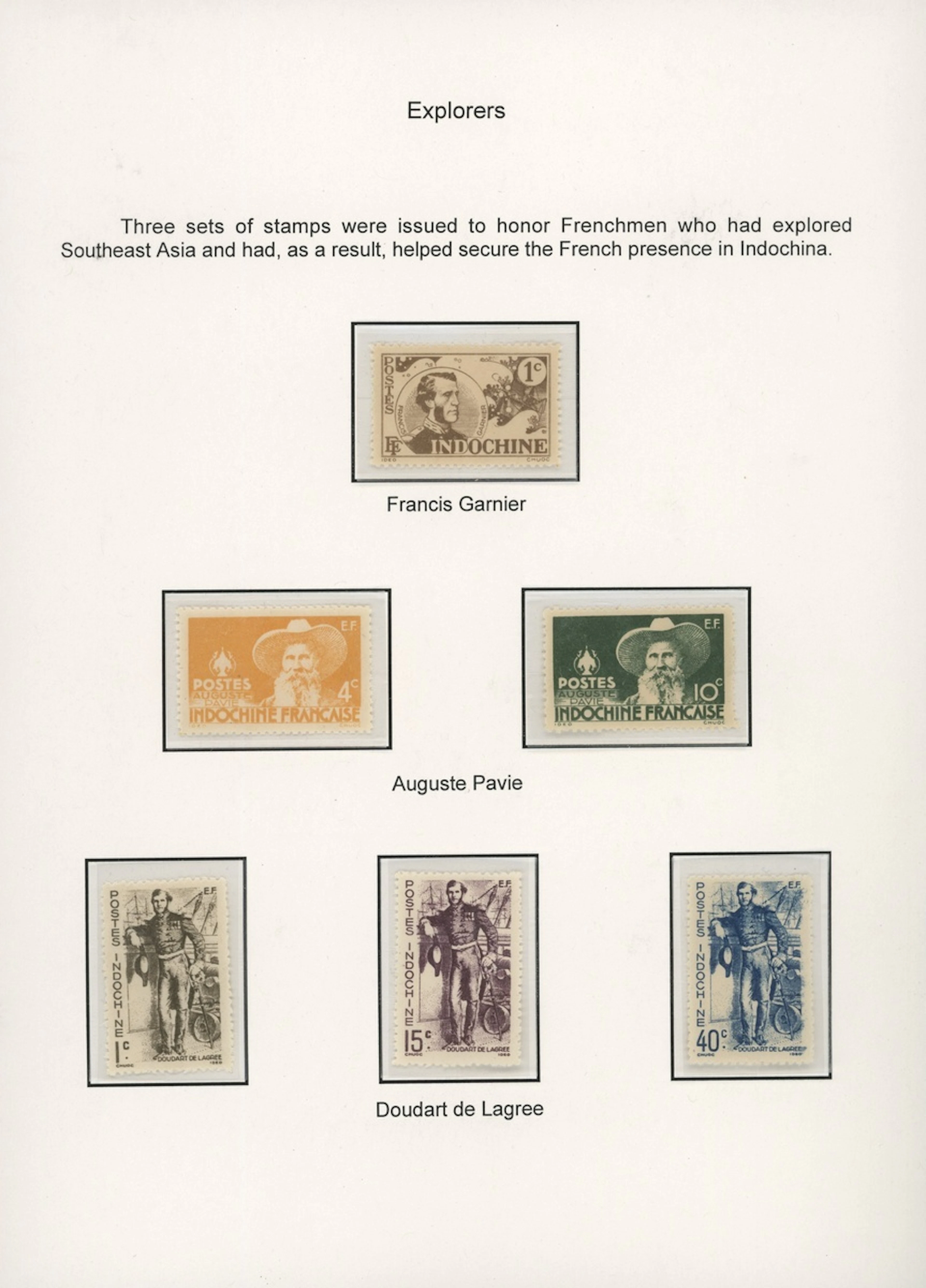 Indo-China French Indo-Chinese Post Office Thematic collections