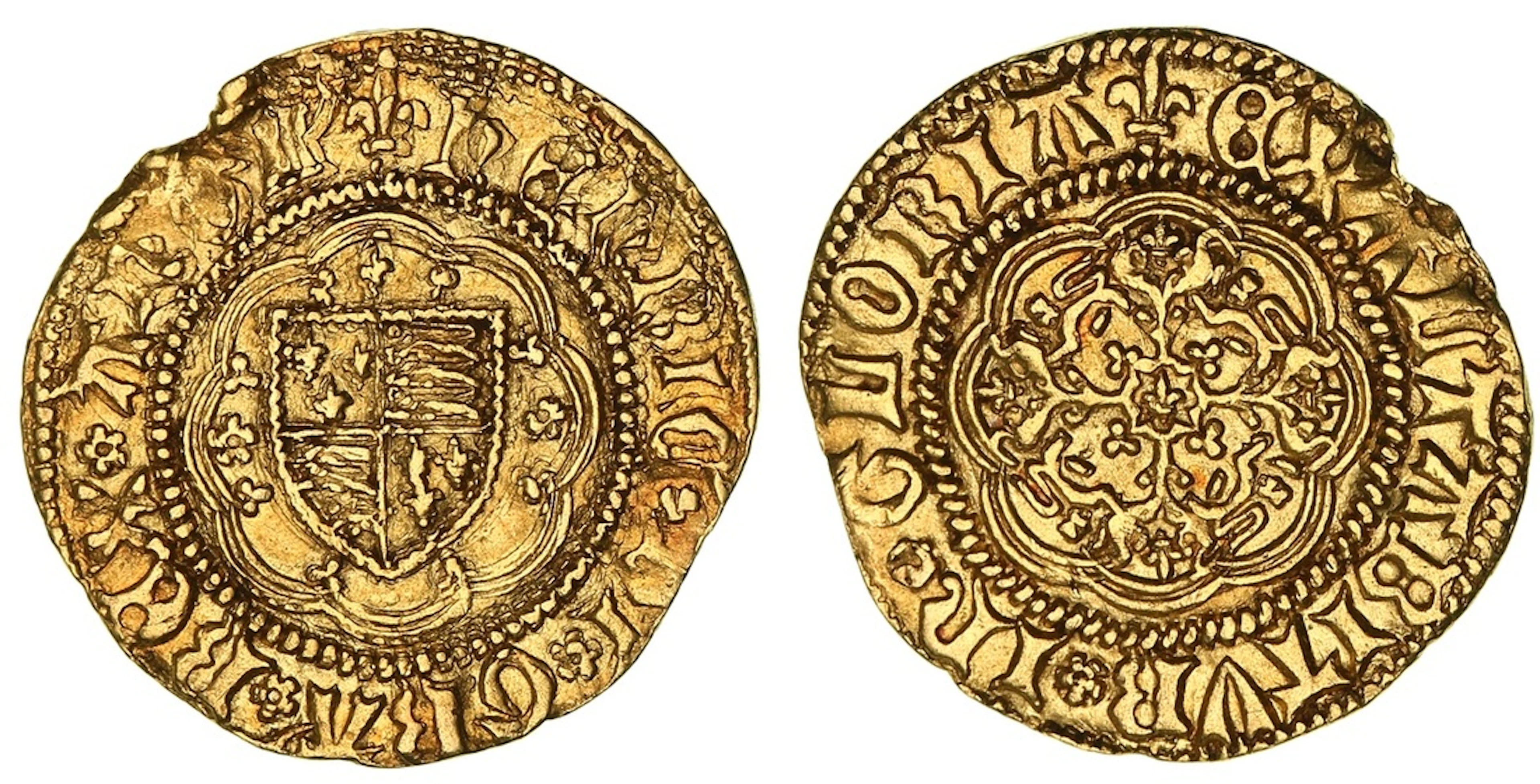 Henry VI, First Reign (1422-1461), Rosette-Mascle Issue, Quarter Noble