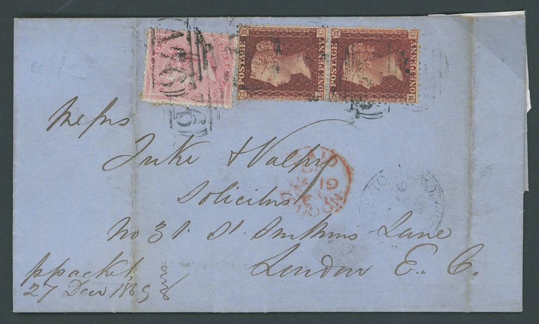 Jamaica Great Britain used in Jamaica Imperial Issues used at Post
