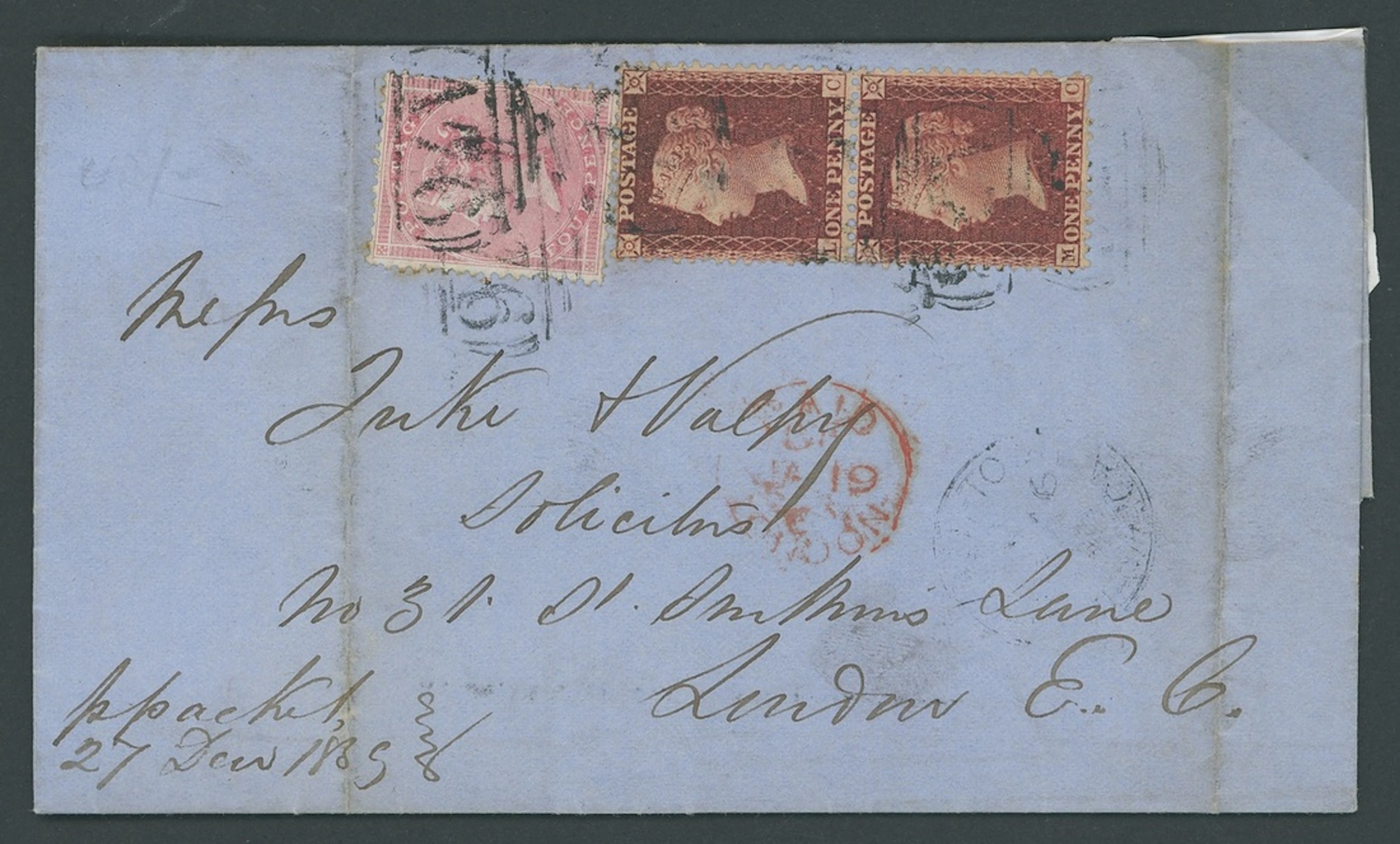 Jamaica Great Britain used in Jamaica Imperial Issues used at Post