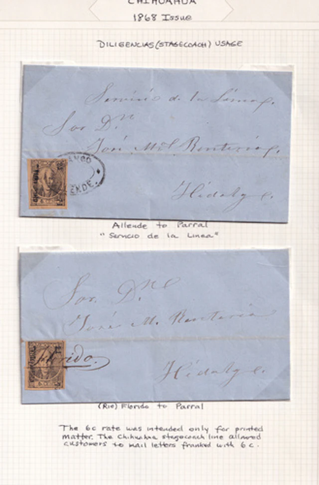 Mexico, 1868 "Hidalgos" Issue