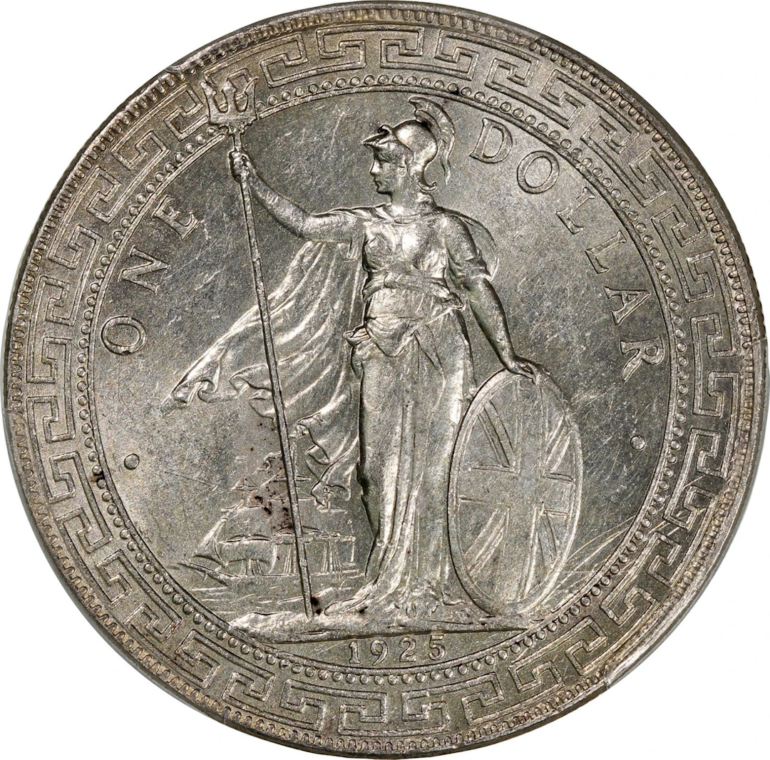 Great Britain, Trade Dollar, [PCGS UNC Detail] 1925, (Pridmore-25)