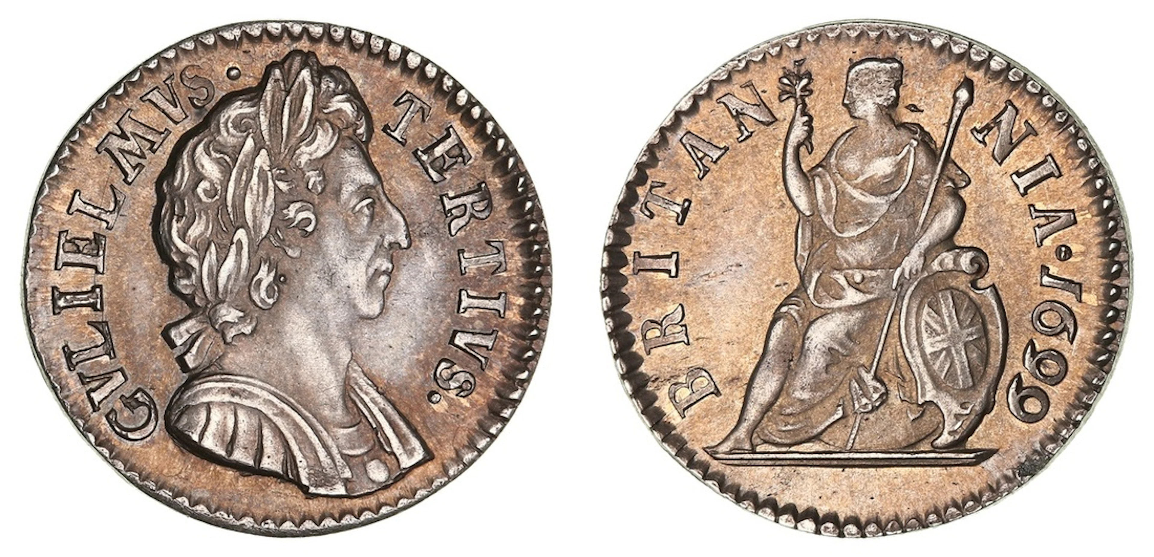 William III, Solus (1694-1702), Silver Pattern Farthing, 1699