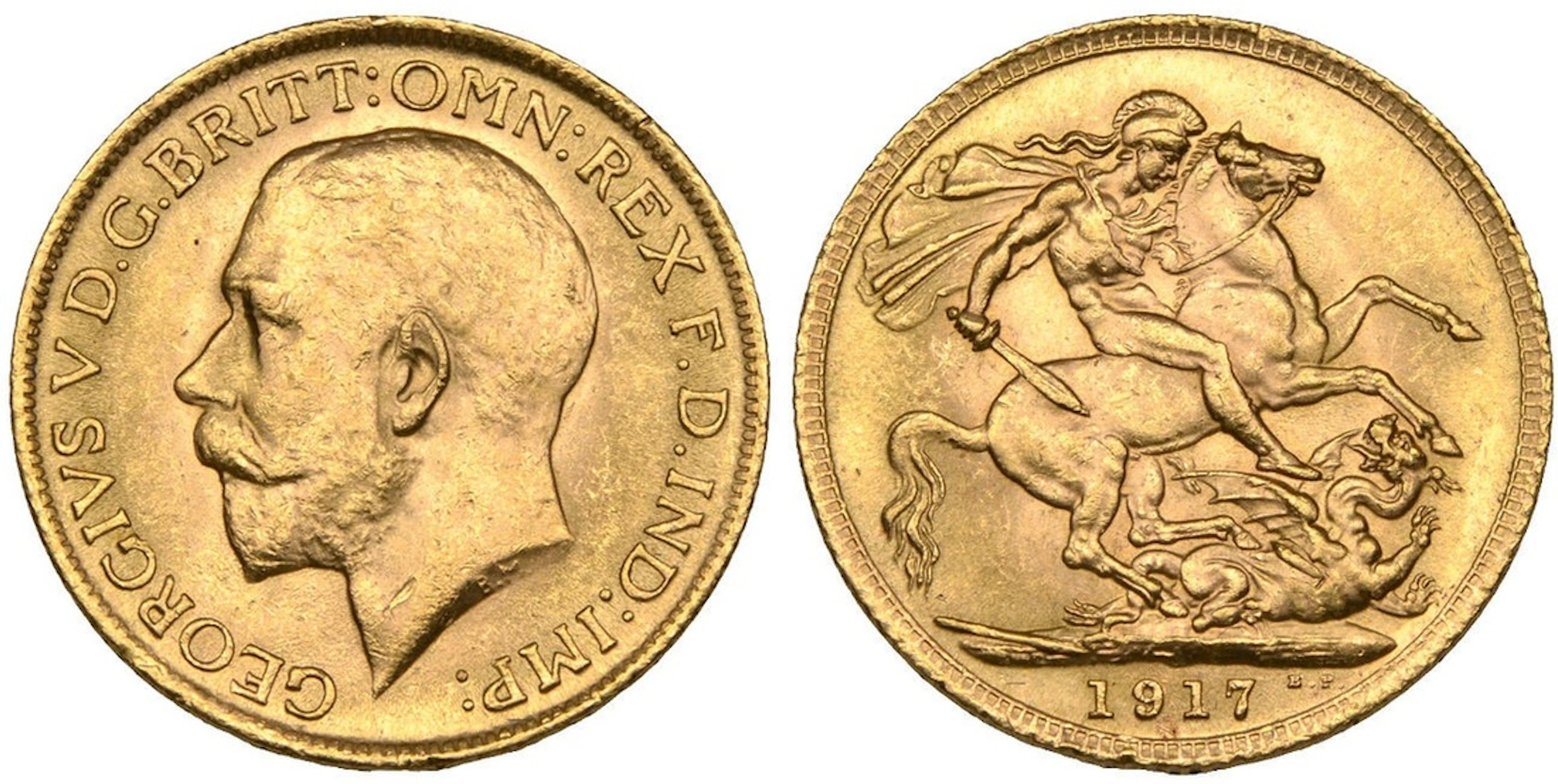 NGC MS64 | "Lost Hoard" | George V (1910-1936), Sovereign, 1917, London