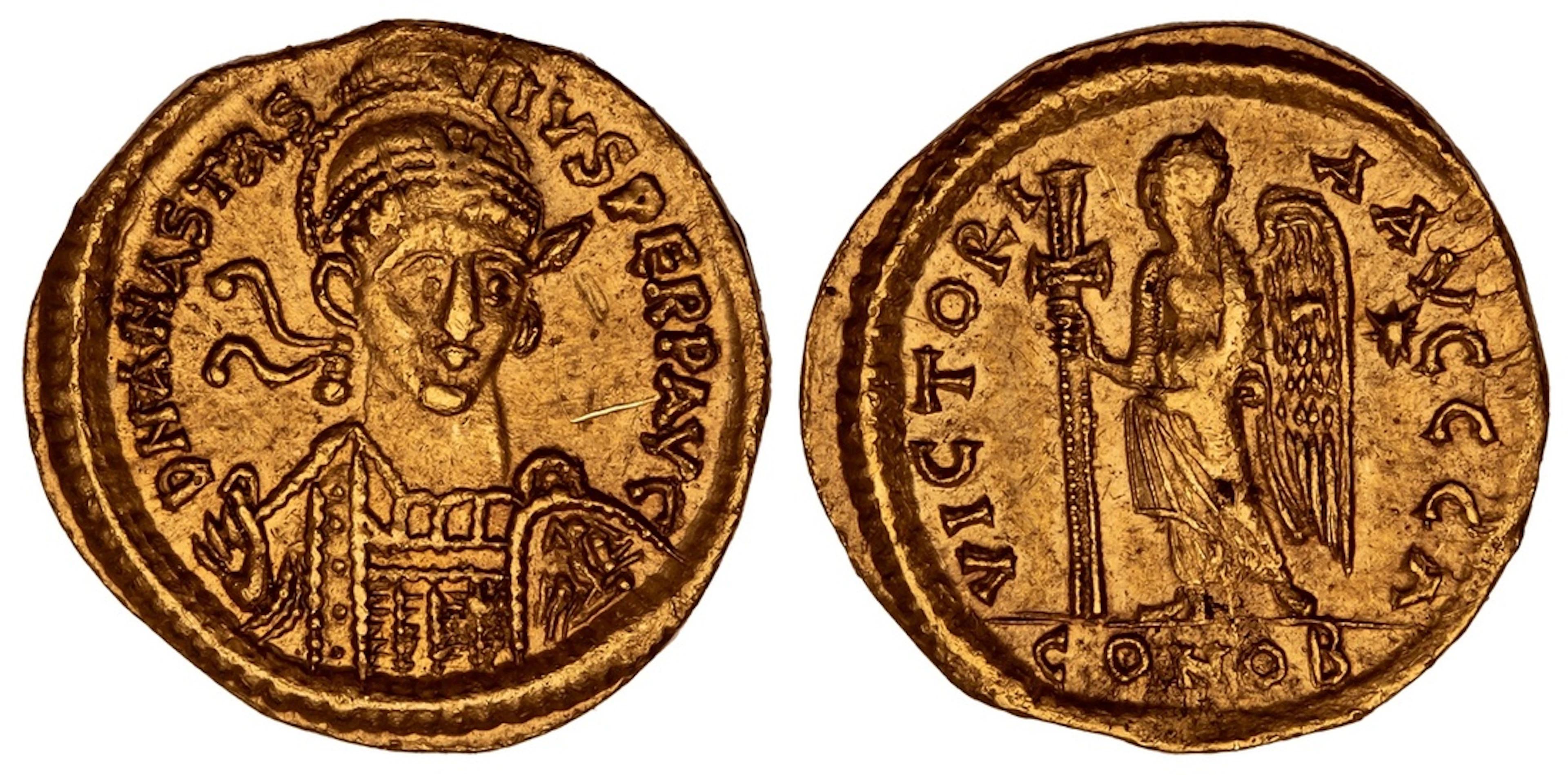Byzantine Empire, Anastasius (491-518), AV Solidus, 1st Officina