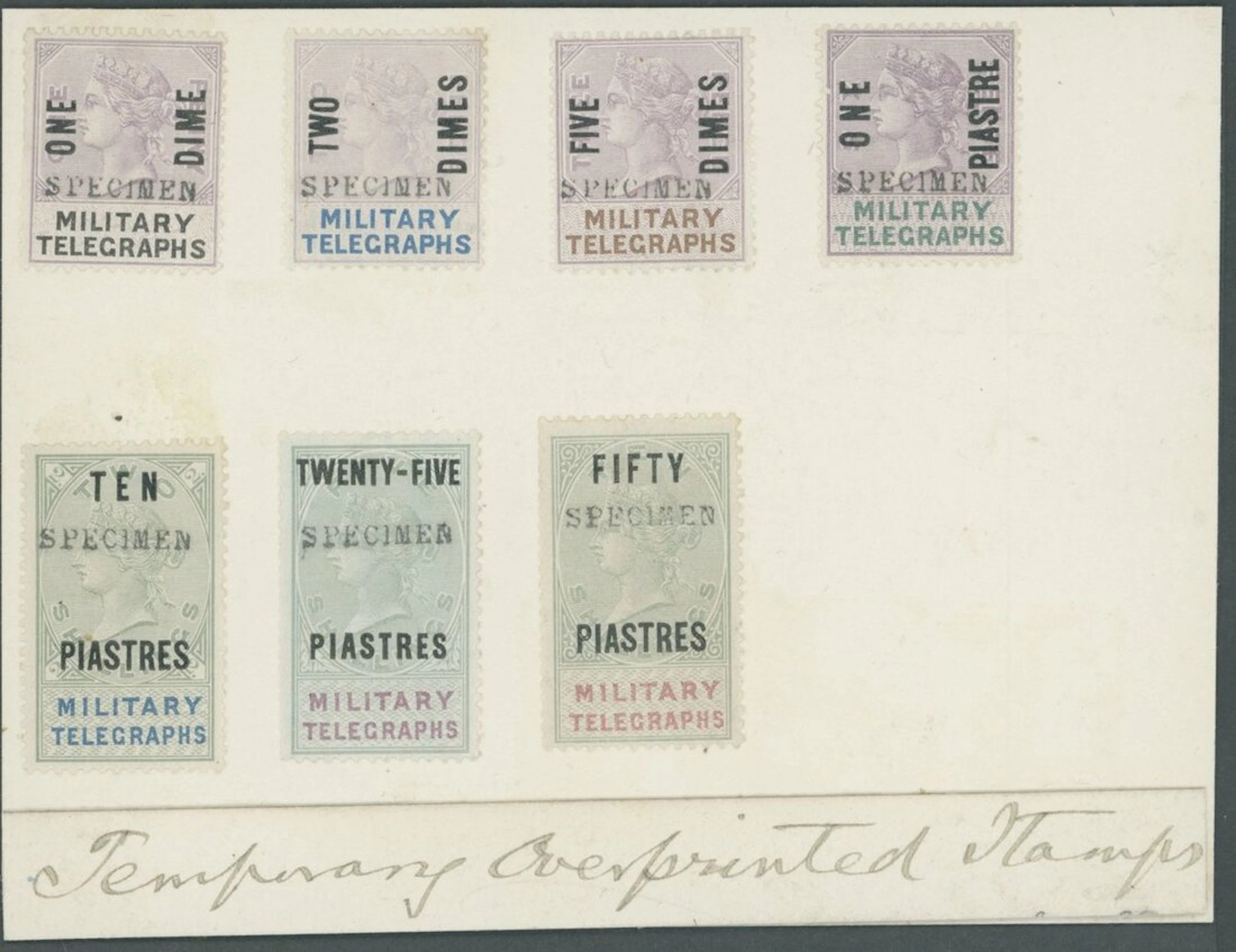 Bechuanaland Military Telegraphs Military Telegraphs for use in Egypt:
