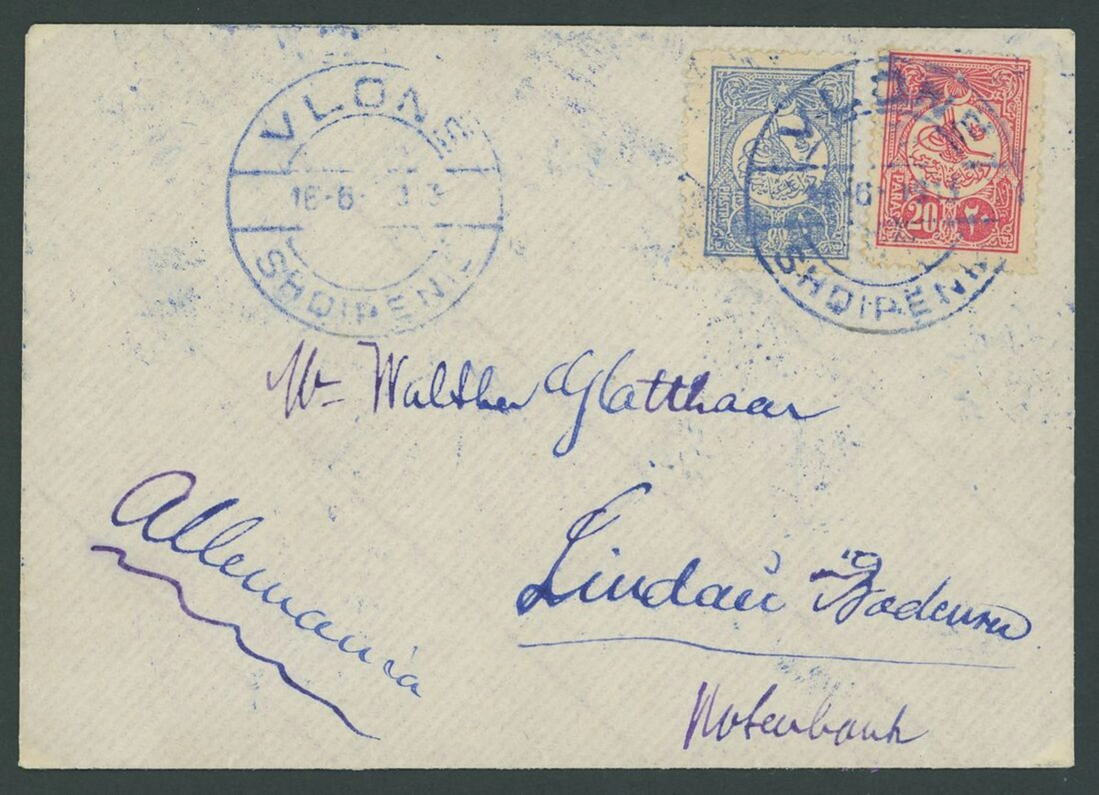 First Independent Albania (1912-1914) Second Issue 1913 (June 16).