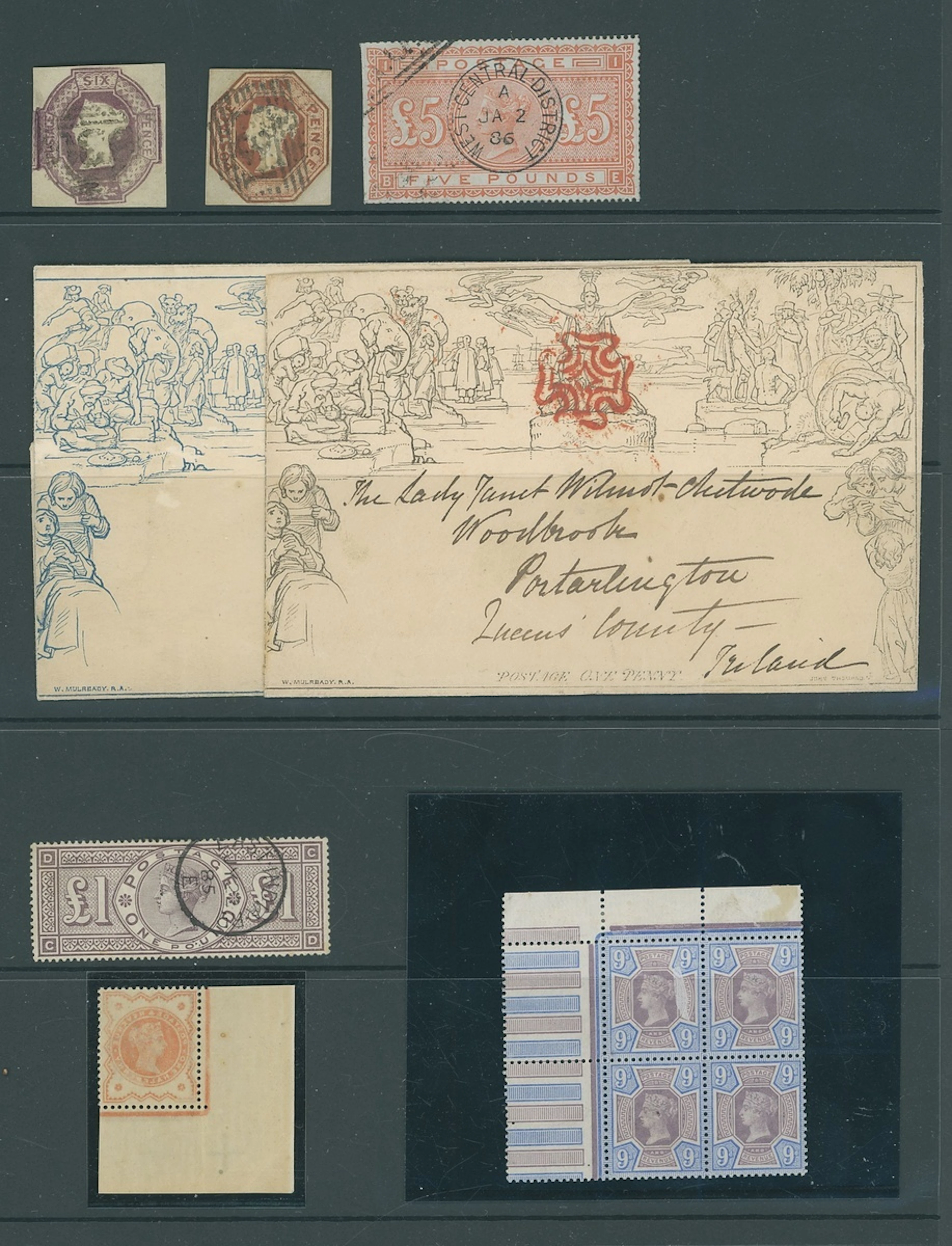 Great Britain Collections and Ranges A QV mint and used selection