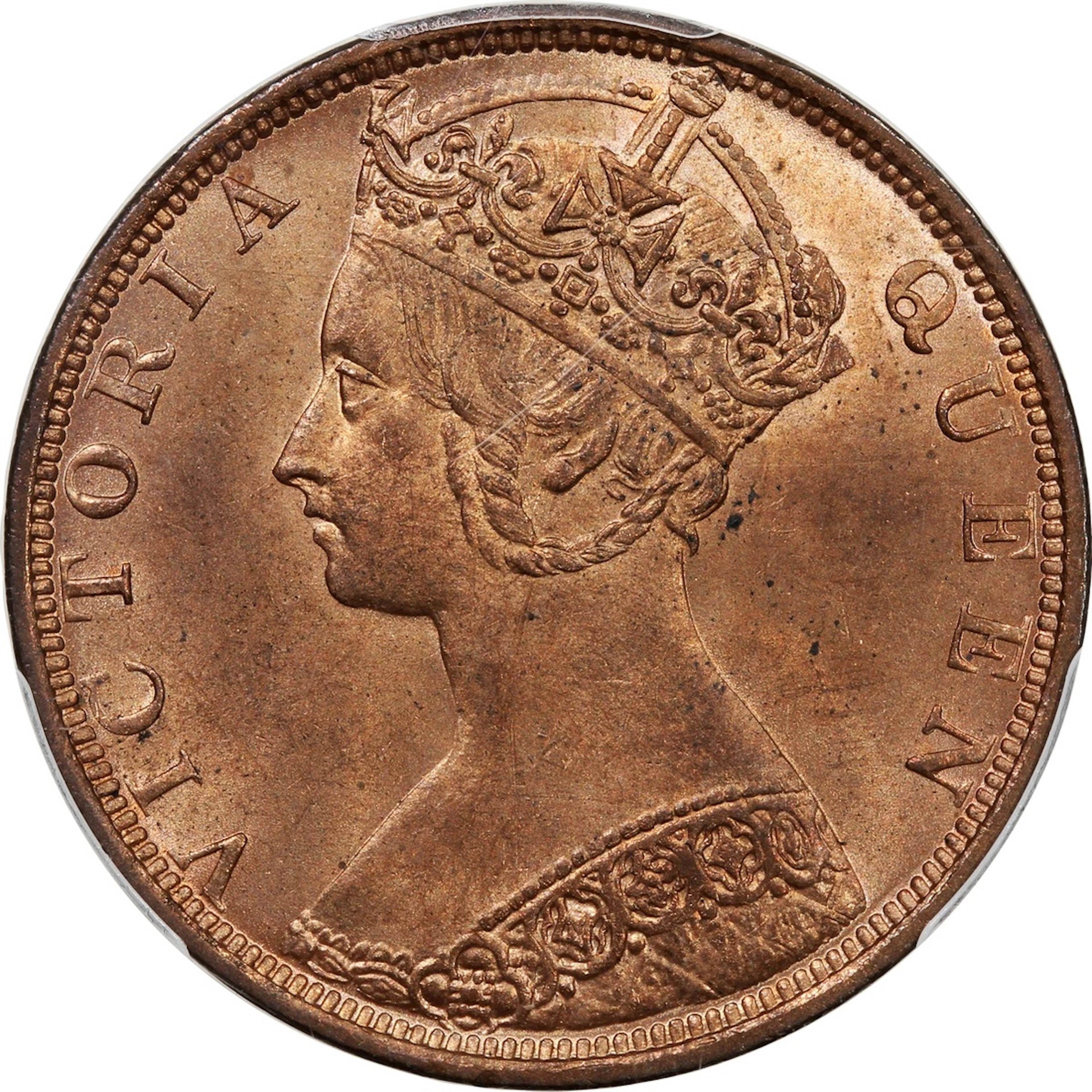 Hong Kong, Victoria, [PCGS MS65RD] bronze 1 cent, 1900-H