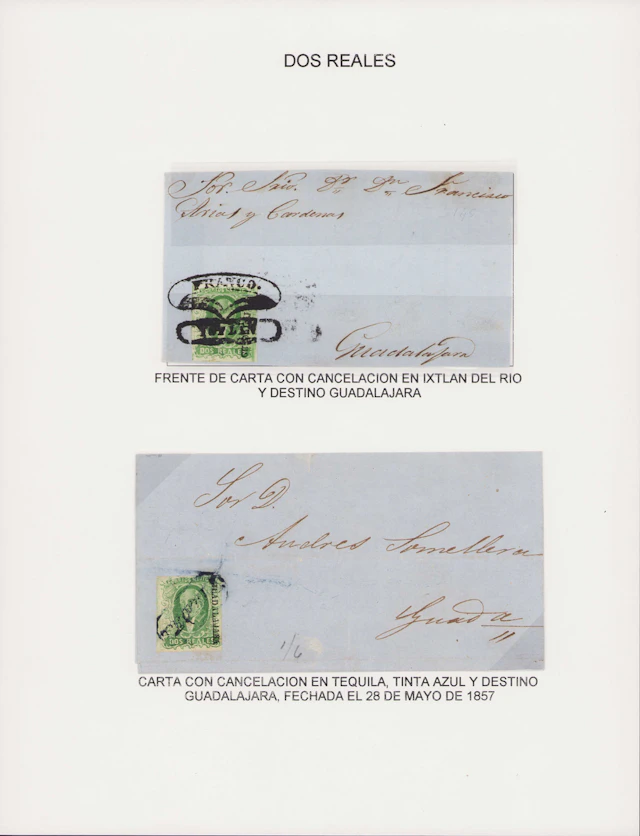 Mexico 1856 "Hidalgos" Issue