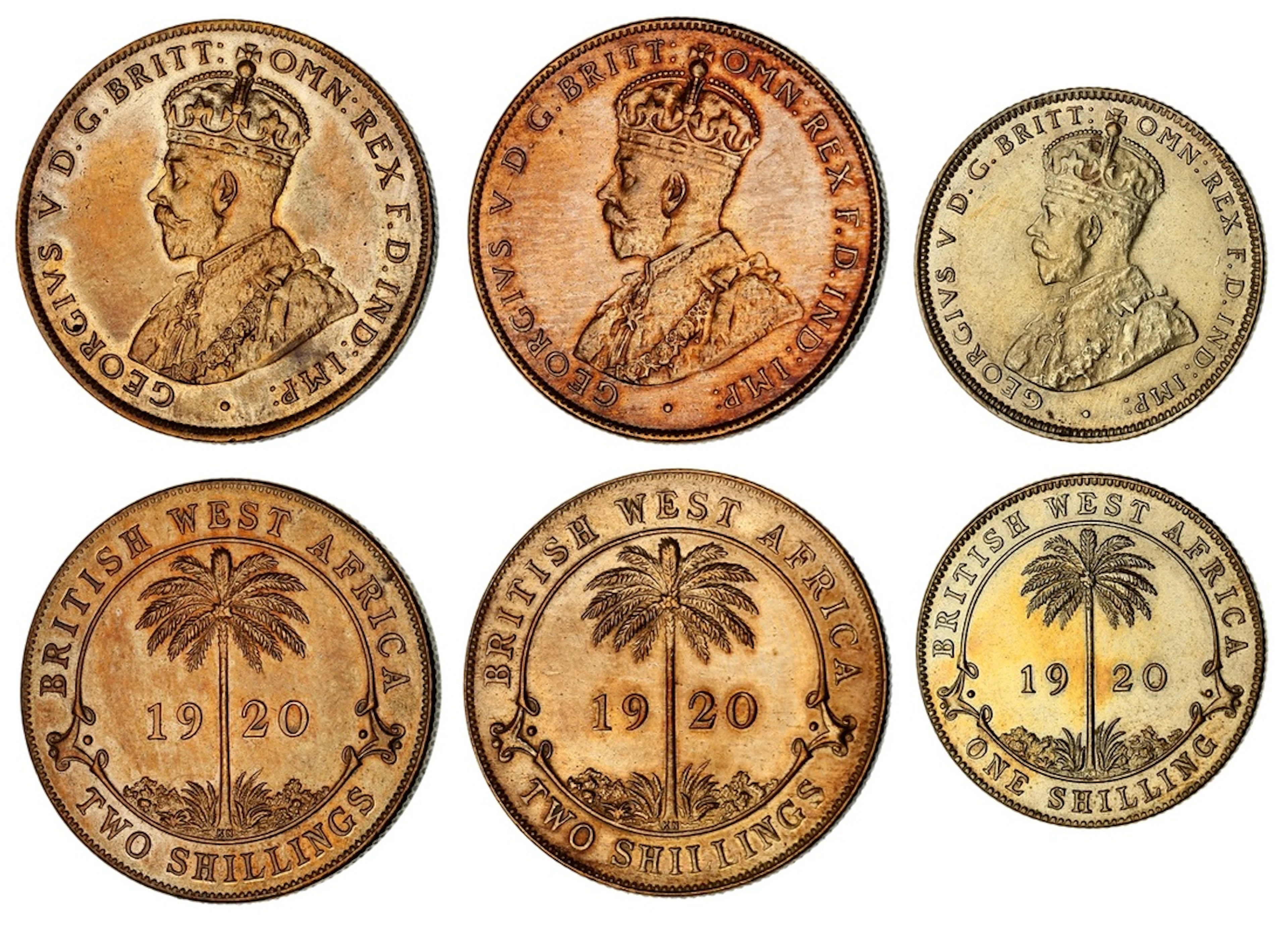 NGC UNC-MS66 | British West Africa, George V (1910-1936), Specimen