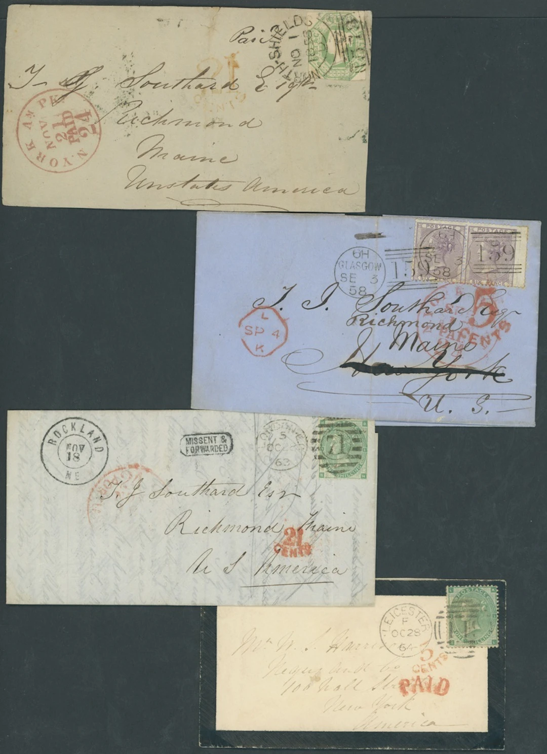 Great Britain Postal History 1858-85, a group of covers (c.50+) to