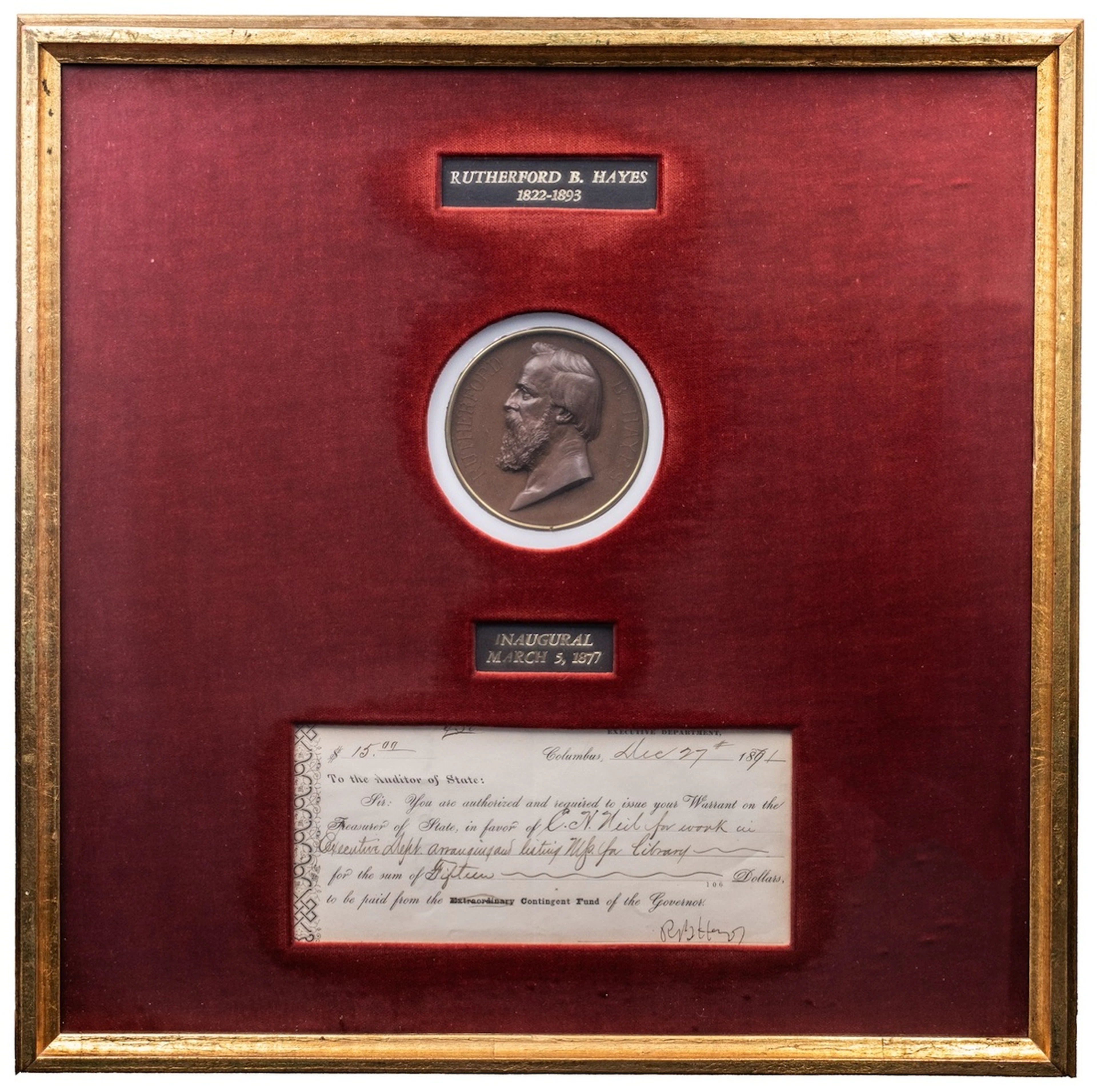 Commanders-in-Chief, RUTHERFORD B. HAYES, 19th President of the United