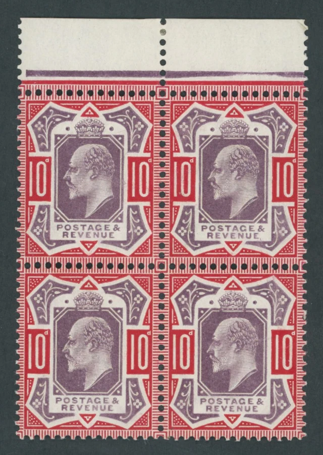 Great Britain King Edward VII 1902-10 De La Rue 10d. dull purple and