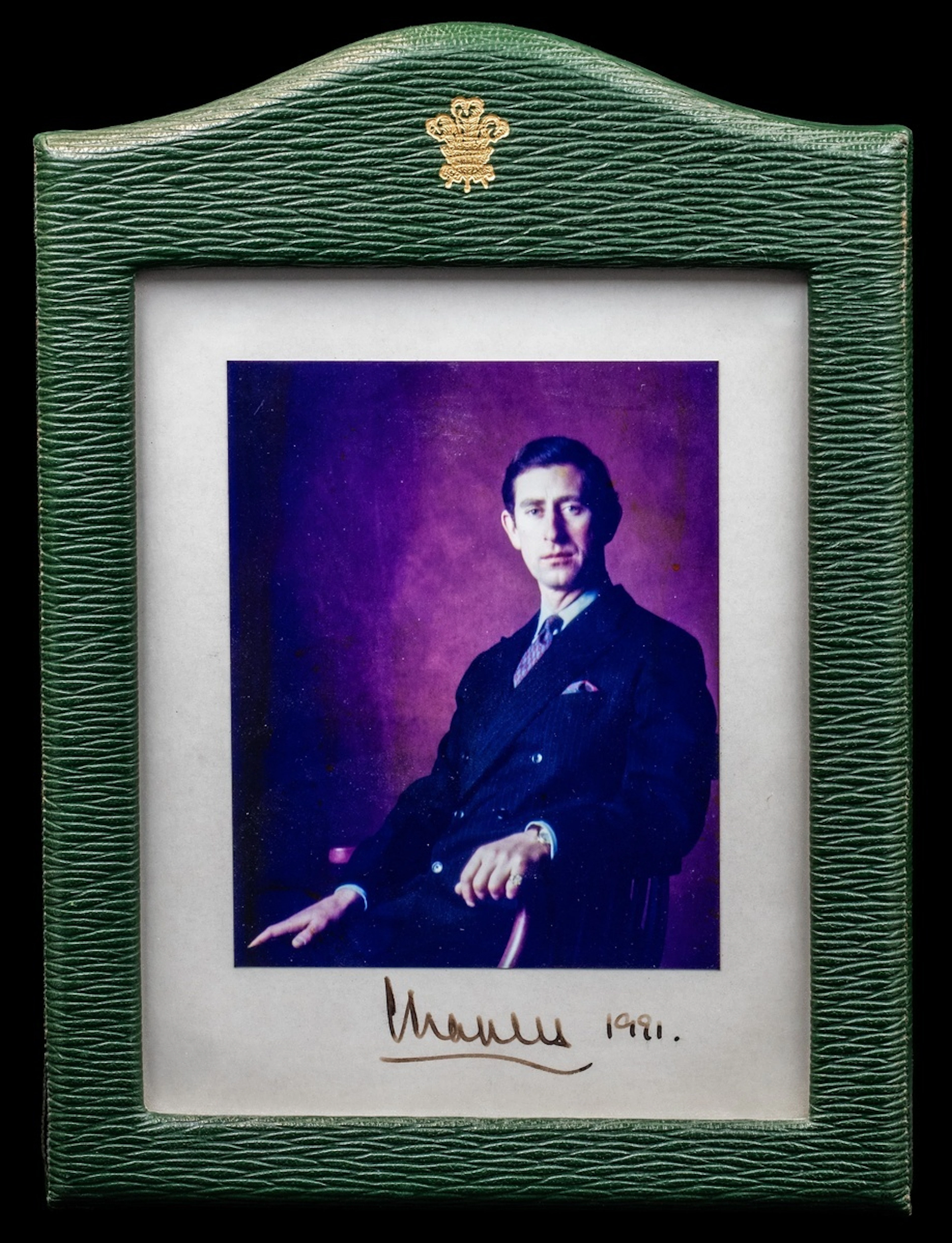 Great Britain Royalty King Charles III 1991 Studio photograph signed
